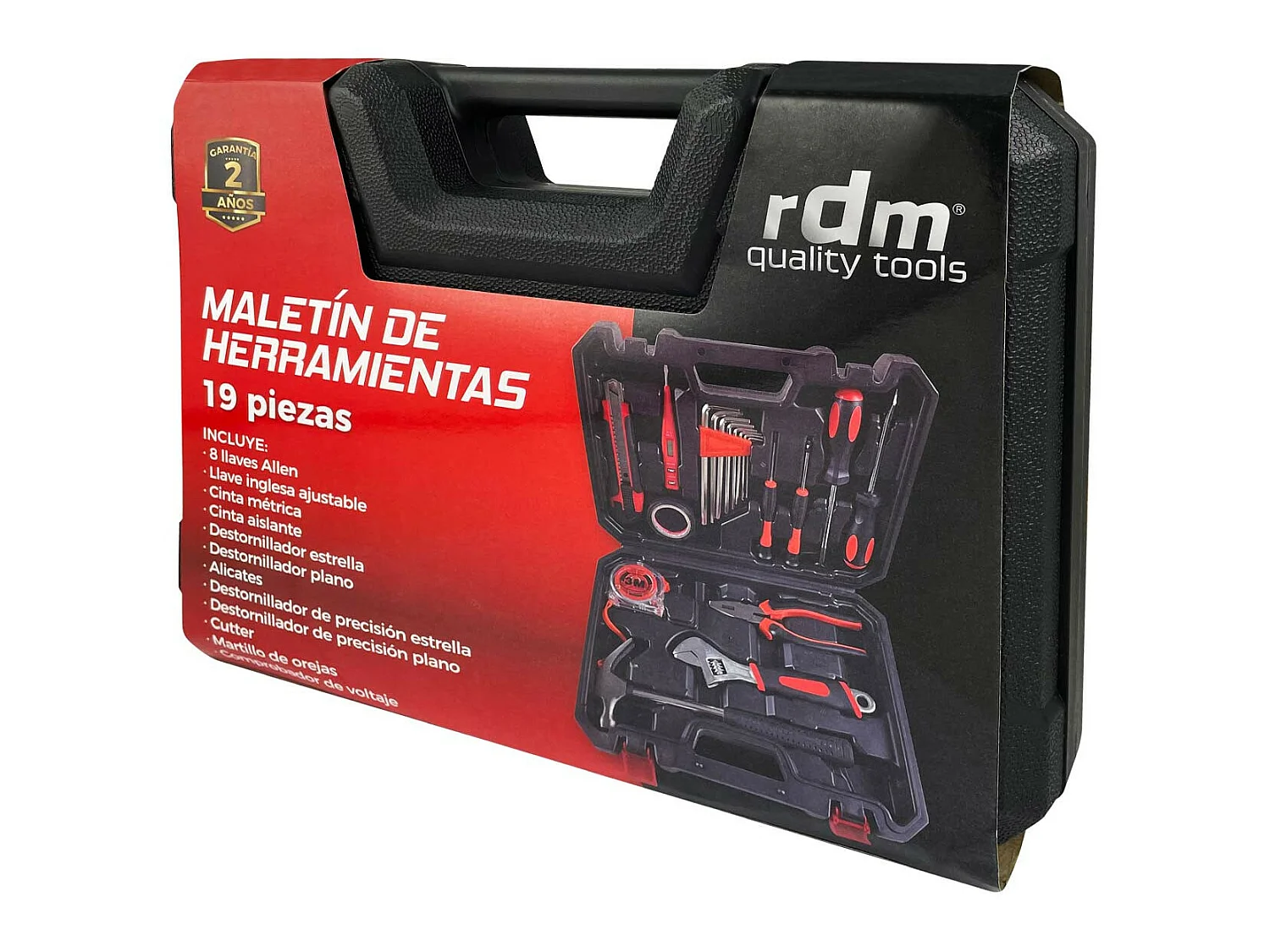 Maletín de Herramientas 19 Piezas RDM Quality Tools