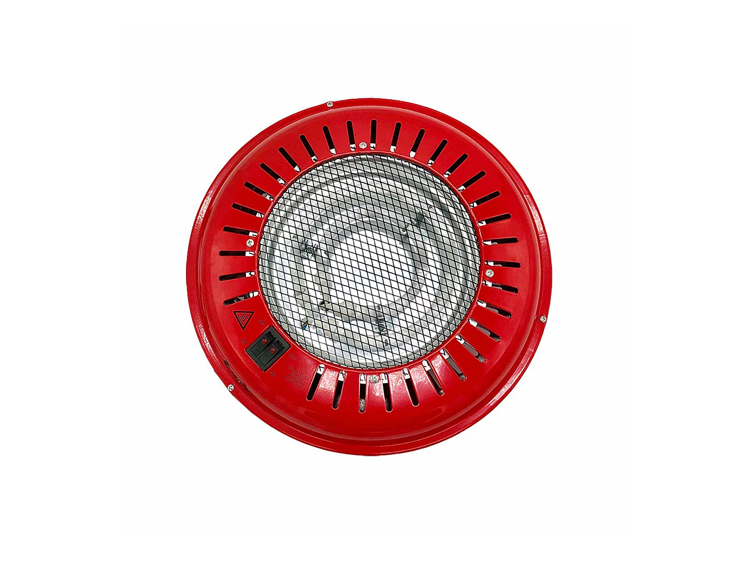 Braciere elettrico 3 modalità di potenza 300W/500W/800W Rosso Ø34x9,5 cm Raydan Home