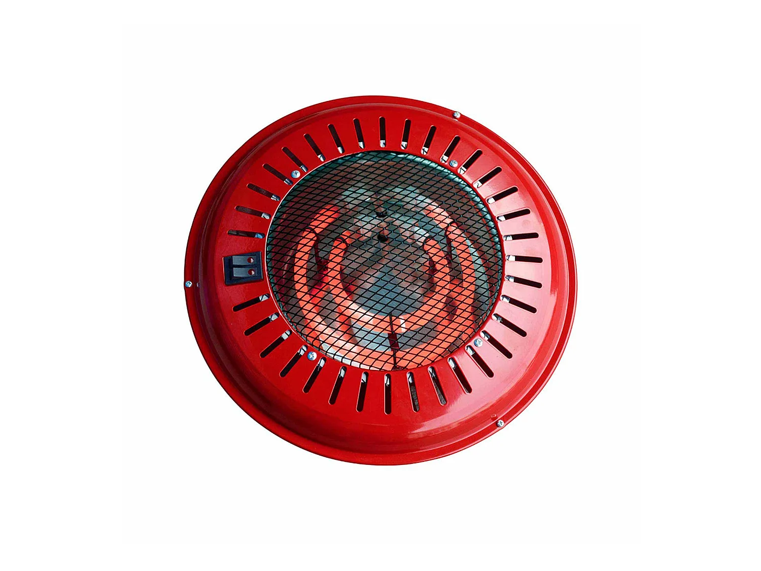 Brasero Eléctrico 3 Modos de Potencia 300W/500W/800W Rojo Ø34x9.5cm Raydan Home