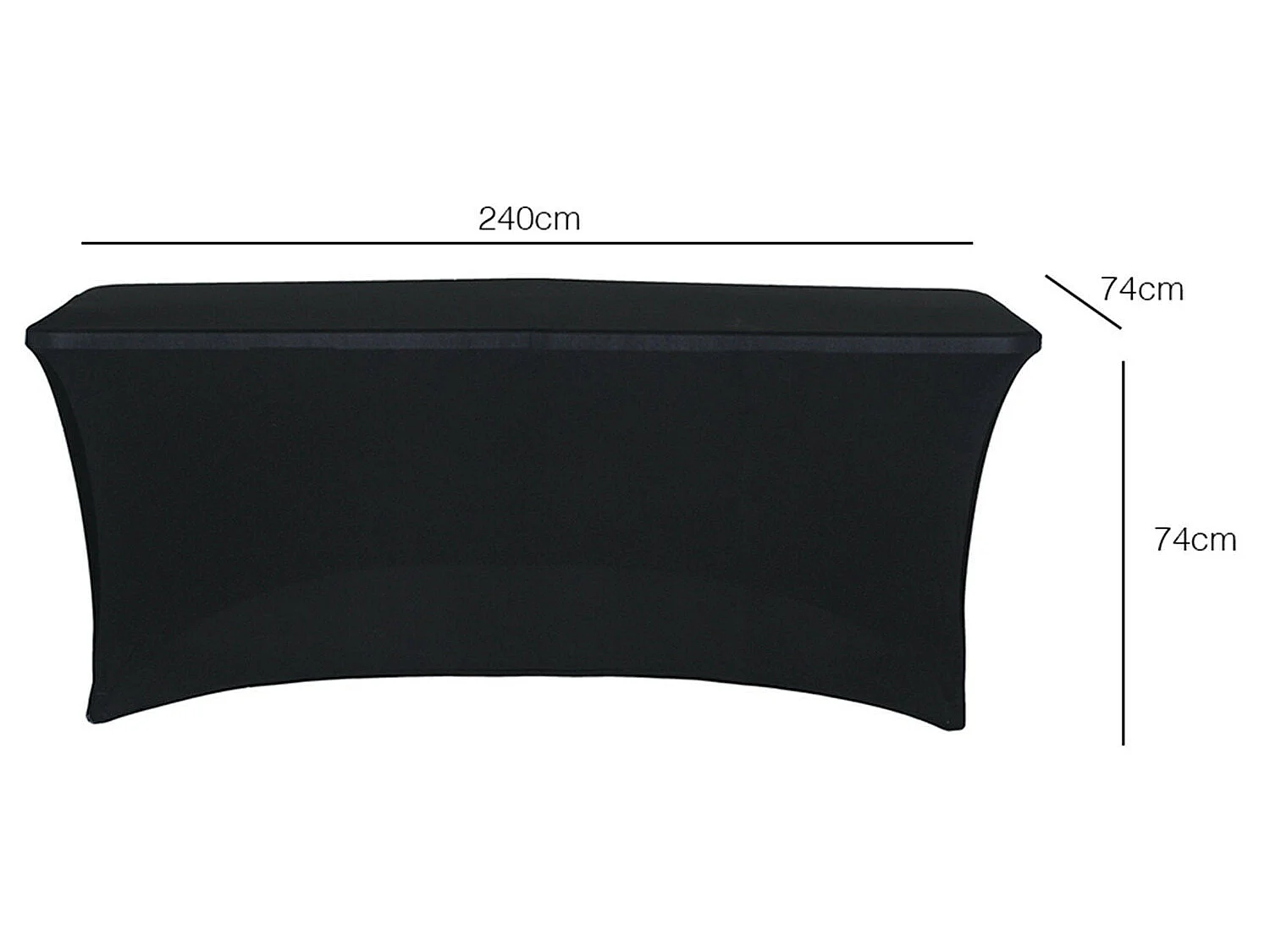 Copertura protettiva per tavolo rettangolare 240x74x74cm RDM Design&Basic