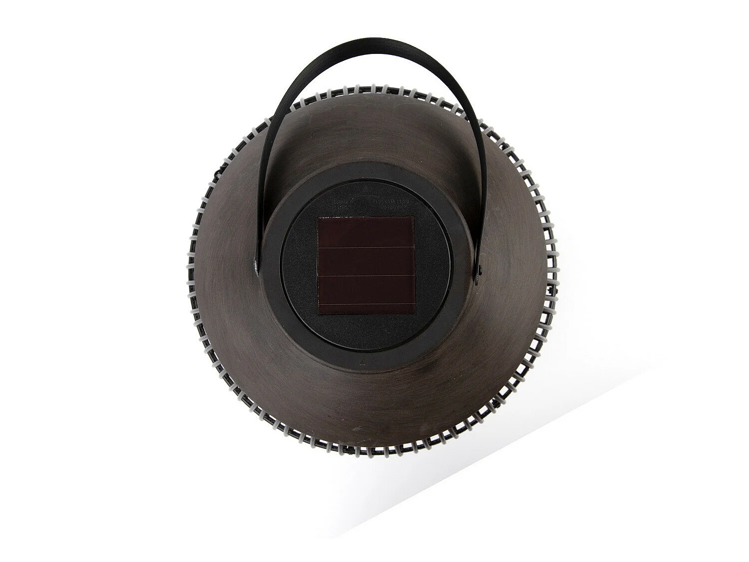 Lanterne solaire LED extérieure ronde marron 3000K 7hSevenOn Outdoor