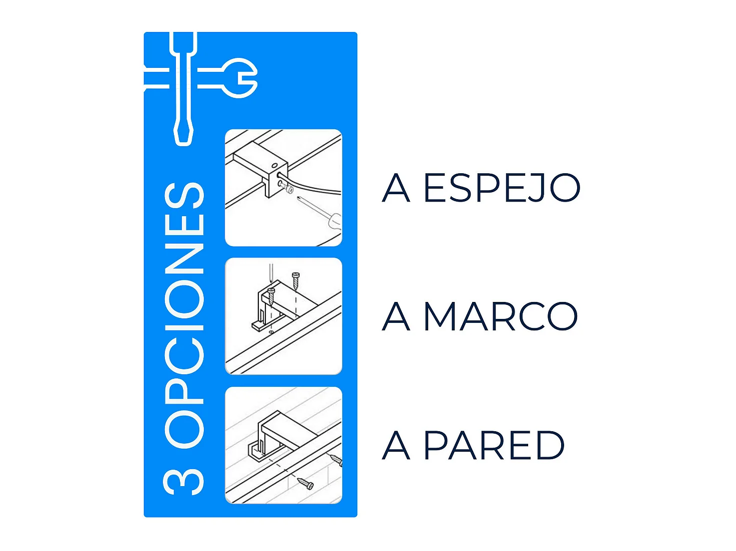 Applique da bagno a LED Airfoil 7,2W 4200K 7hSevenOn