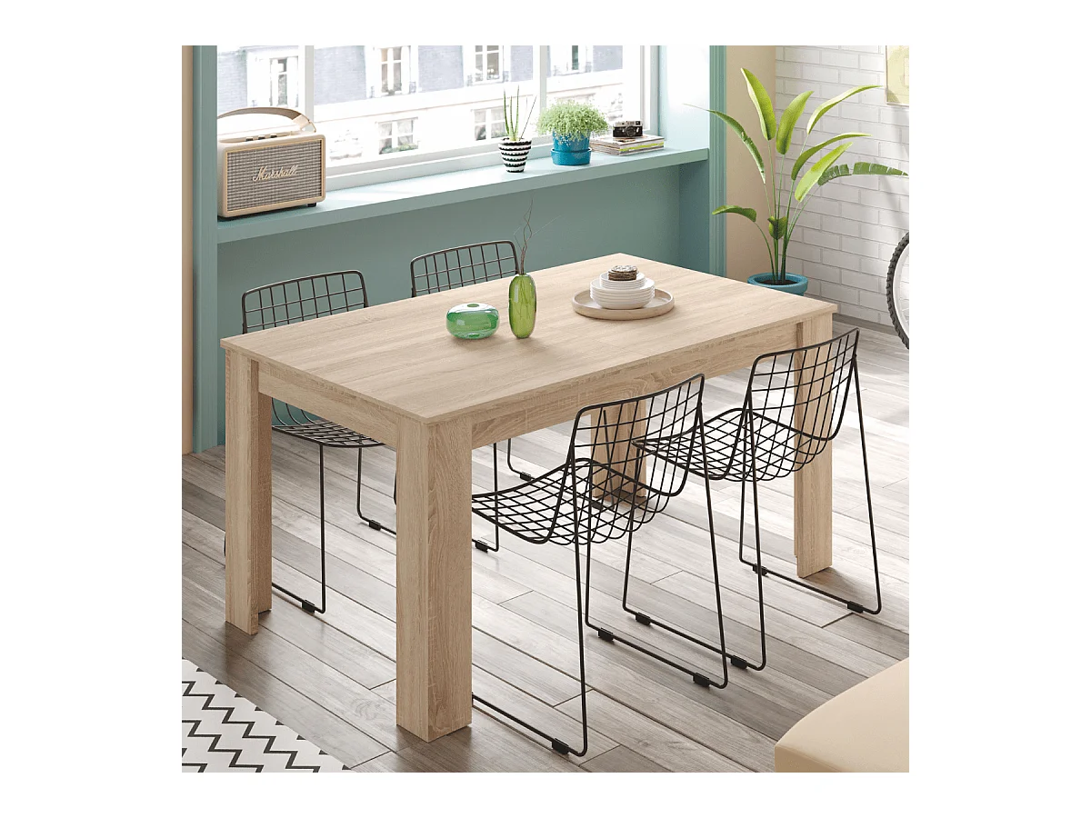 Mesa de jantar extensível Kendra 140 Roble Canadian