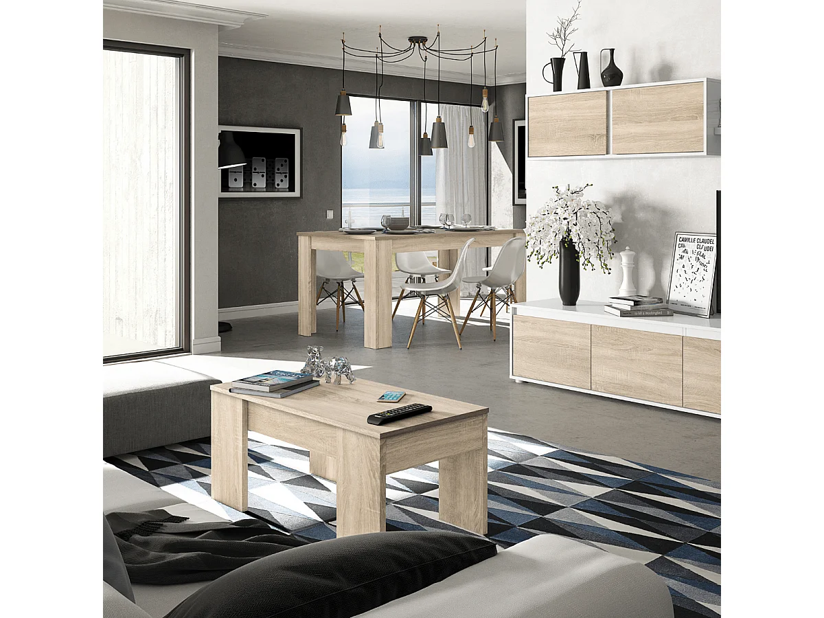 Table à manger extensible L140 à 190 cm - ZAIRA