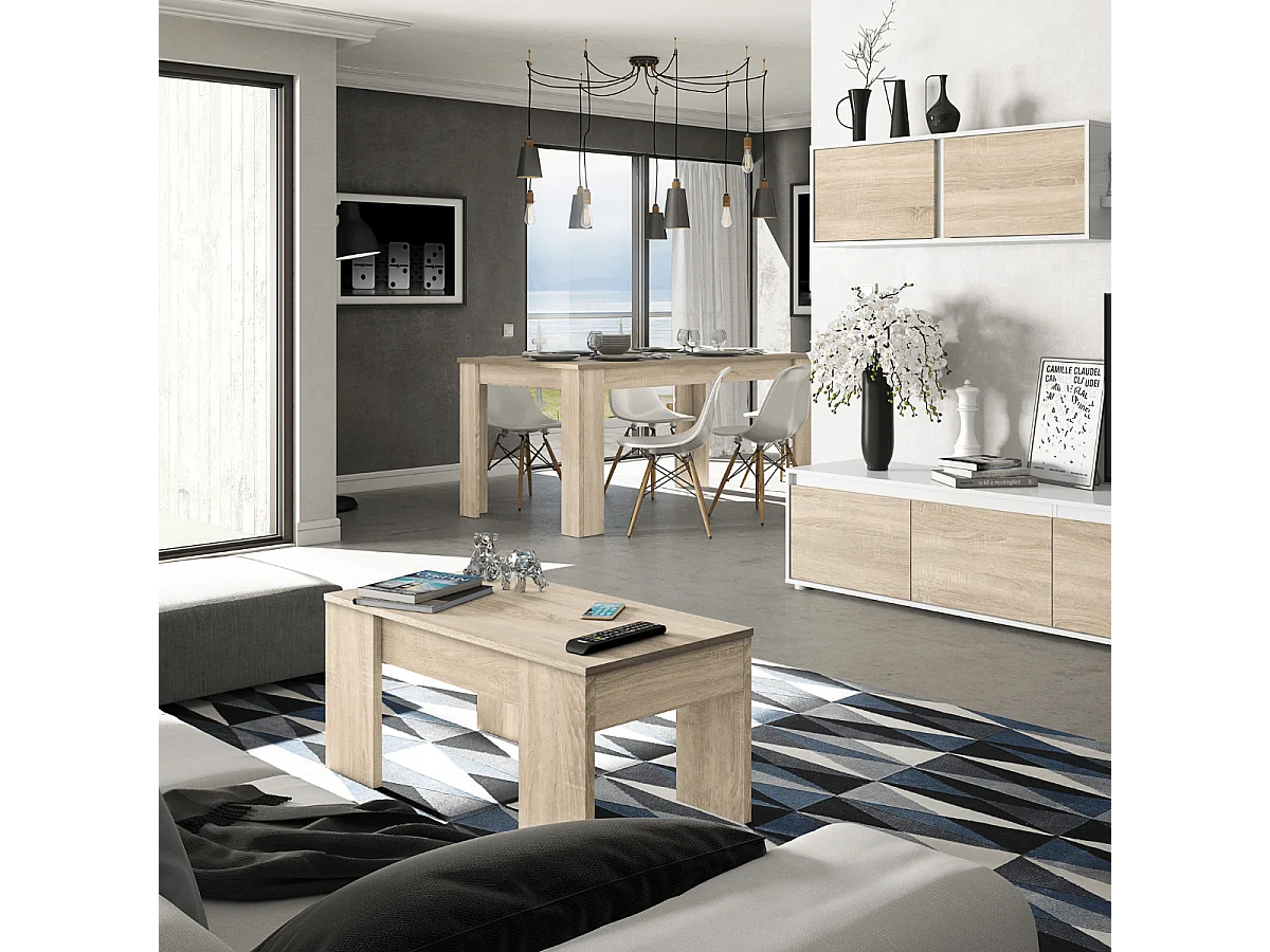 Table à manger extensible L140 à 190 cm - ZAIRA