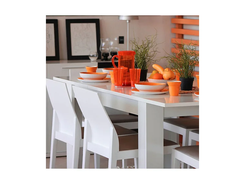 Table à manger extensible L140 à 190 cm - KENDRA