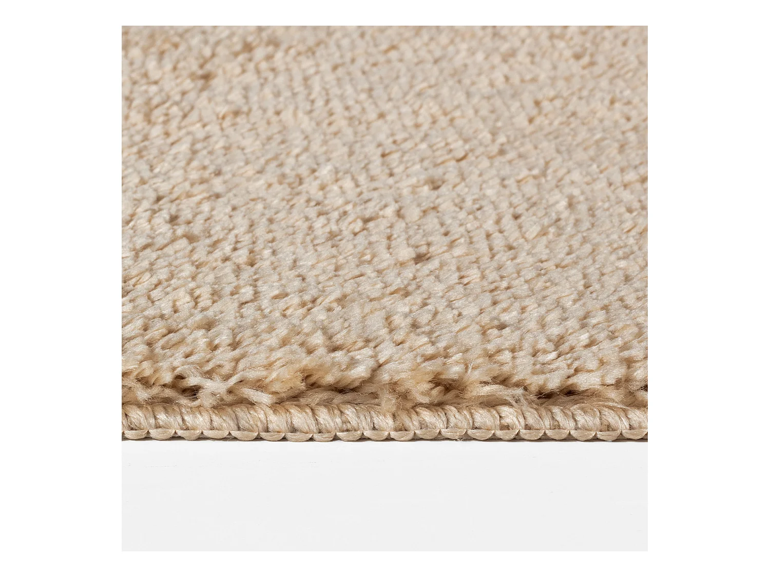 Tapis de Salle de Bain Lavable Antidérapant- Beige Clair - 80x50cm - JUNE