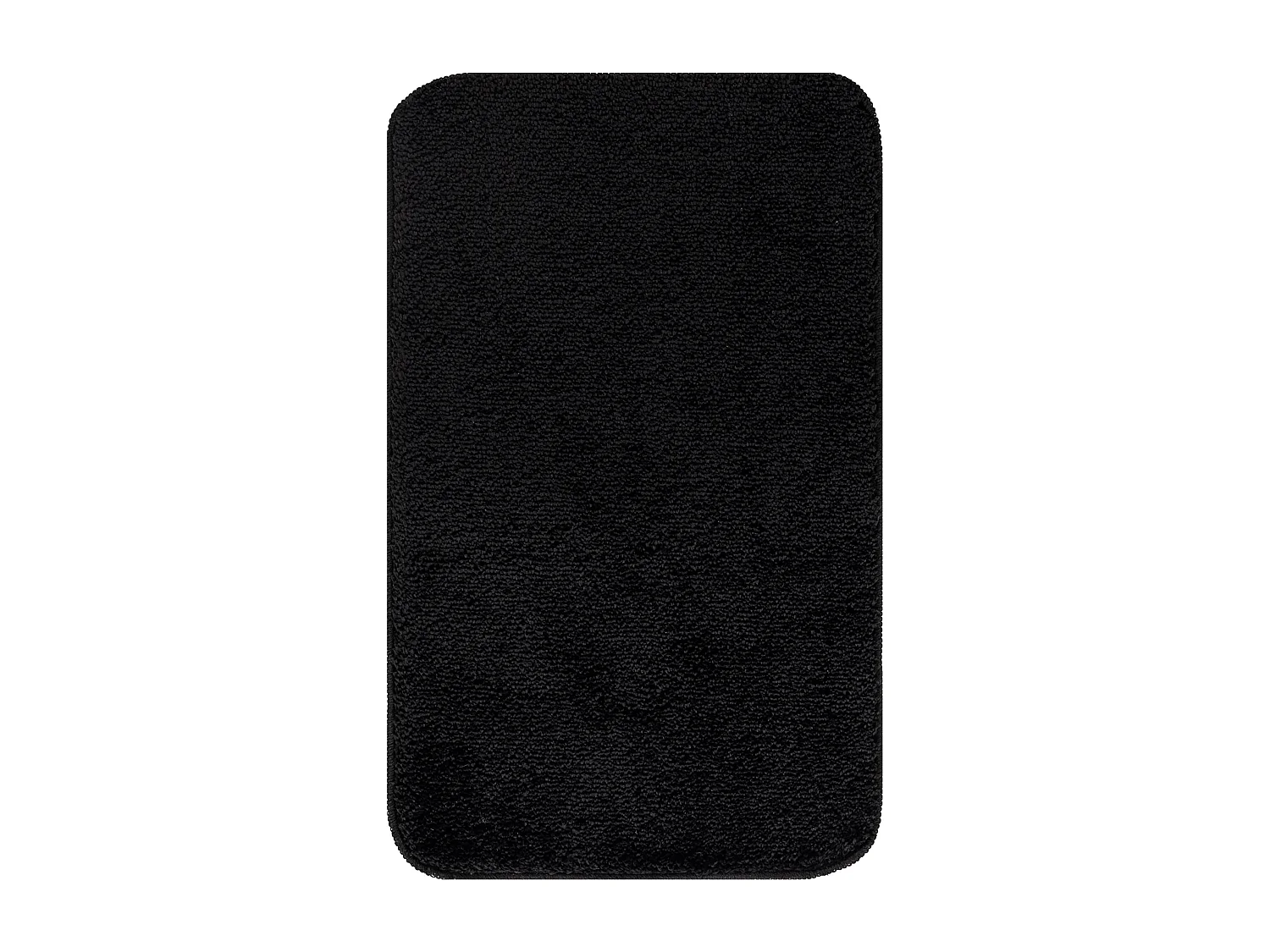 SURYA Badmat - Badkamer, Douchemat, Toiletmat - Machinewasbar Antislip Hoogpolig Badkleed JUNE - Zwart - 80x50cm - JUNE