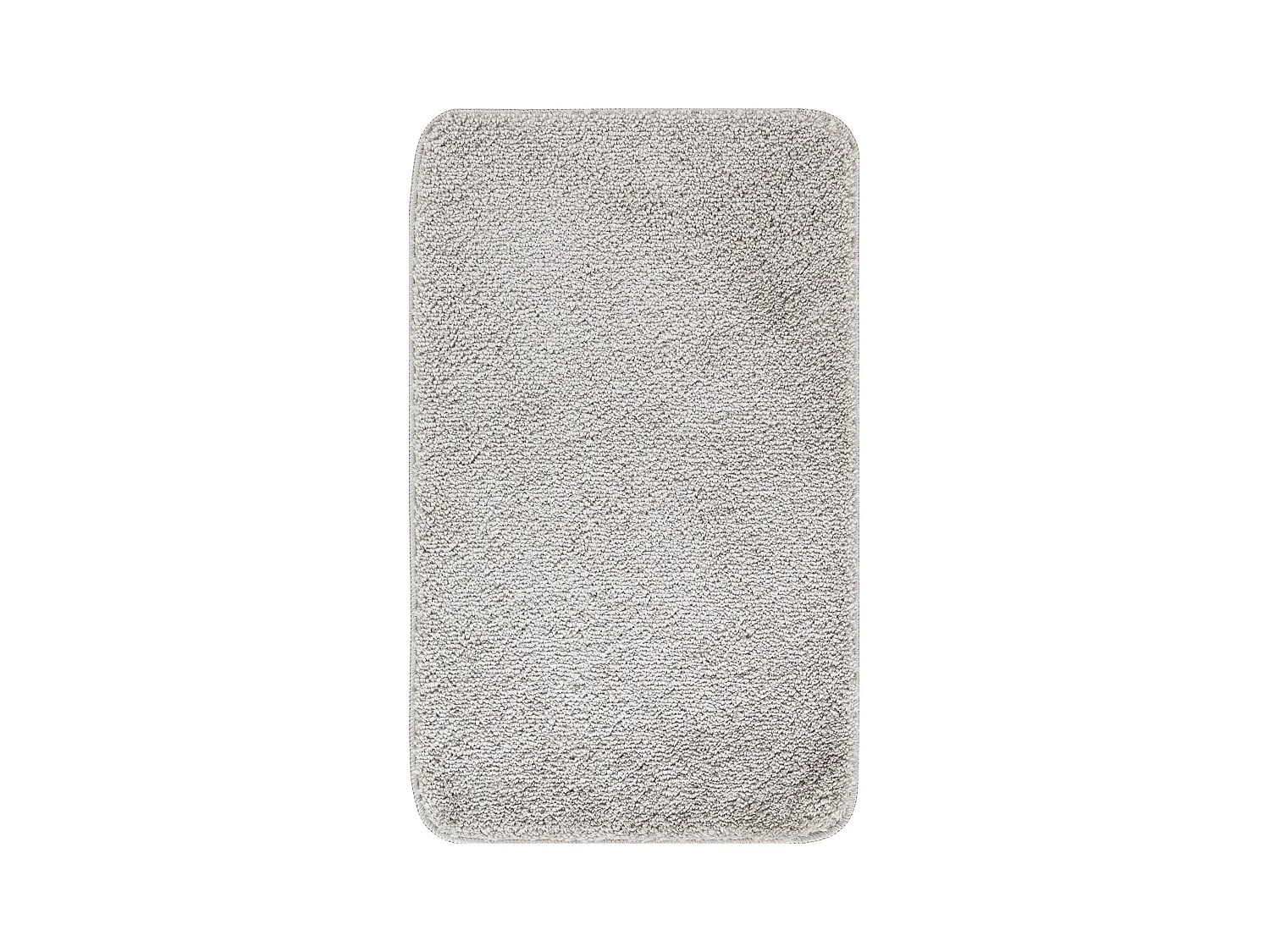 SURYA Badmat - Badkamer, Douchemat, Toiletmat - Machinewasbar Antislip Hoogpolig Badkleed JUNE - LichtGrijs - 80x50cm - JUNE
