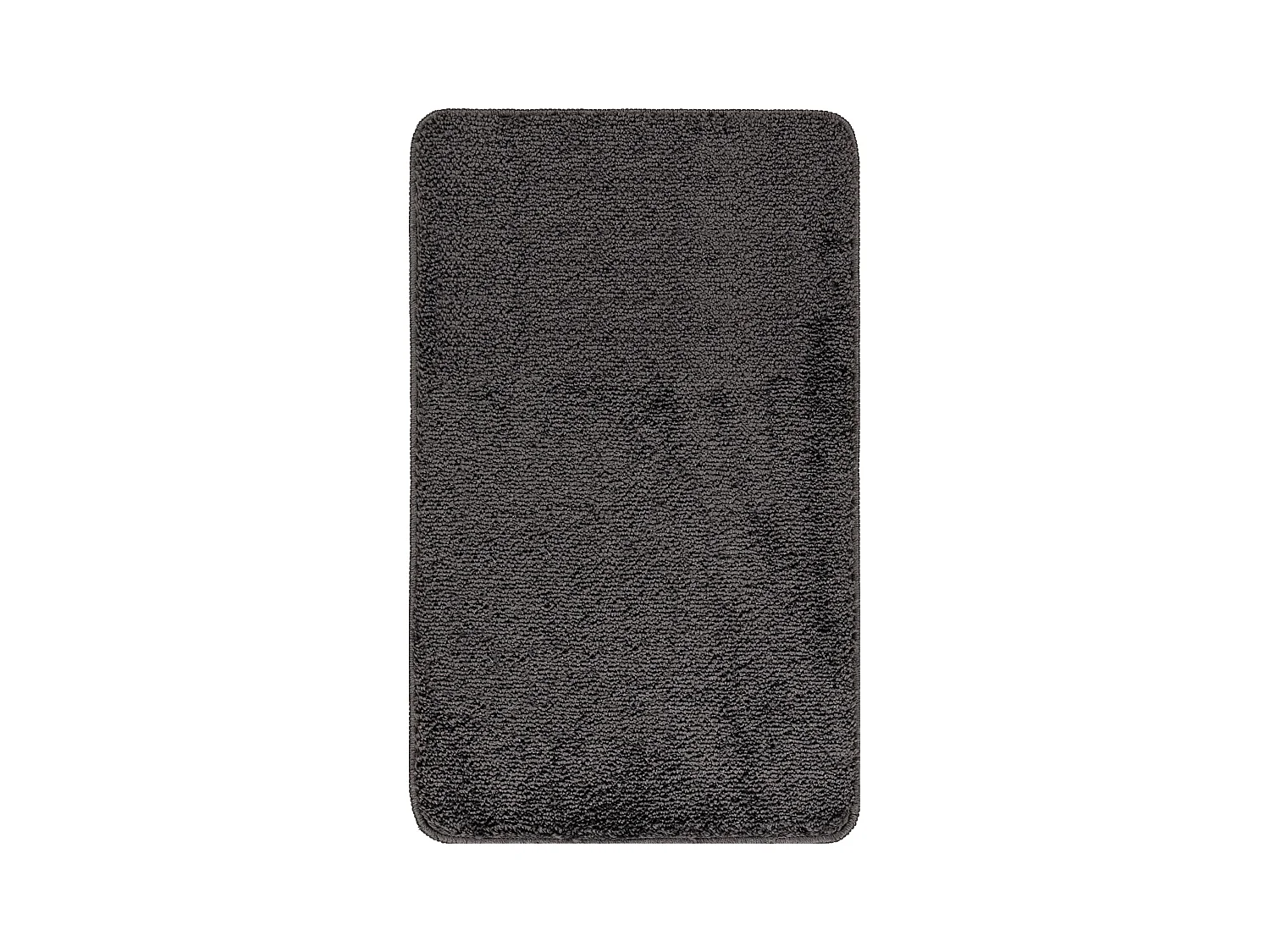 SURYA Badmat - Badkamer, Douchemat, Toiletmat - Machinewasbar Antislip Hoogpolig Badkleed JUNE - Grijs - 80x50cm - JUNE