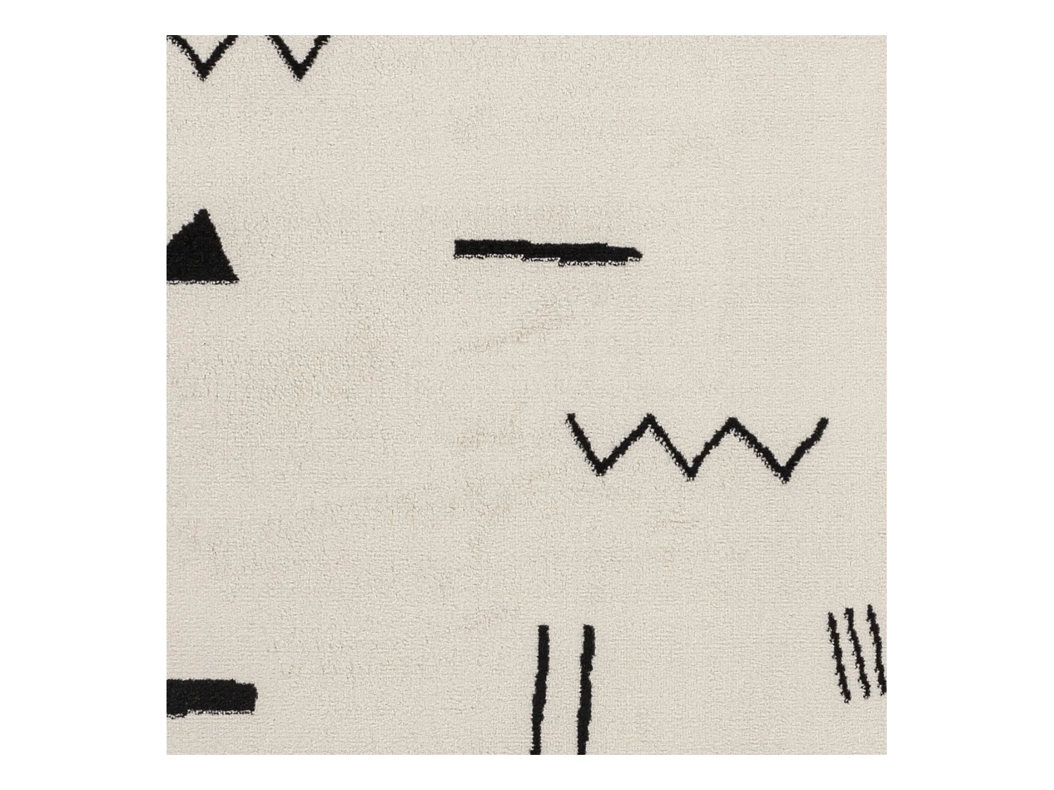 Tapis Scandinave Moderne - Blanc/Noir - 200x275cm - BIEBE