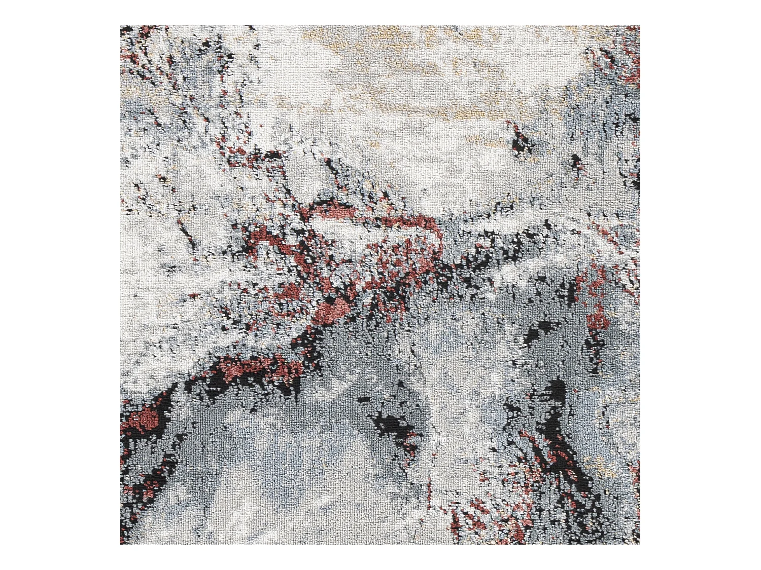 Tappeto Astratto Moderno - Grigio/Rosso - 200x275cm - EMMA