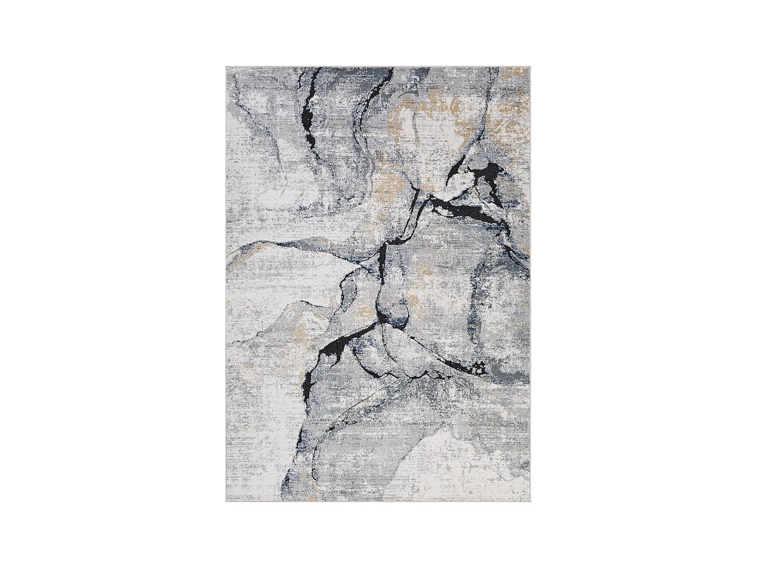 Tapis Abstrait Moderne - Ivoire/Gris - 120x170cm - LYNA