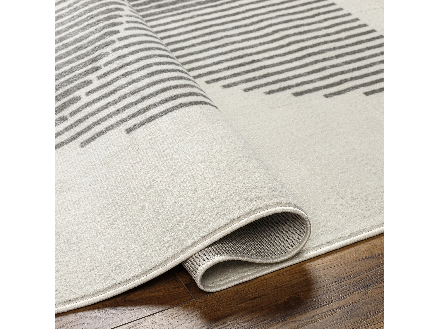 Modern Scandinavisch Tapijt - Wit/Grijs - 152x213cm - REILY