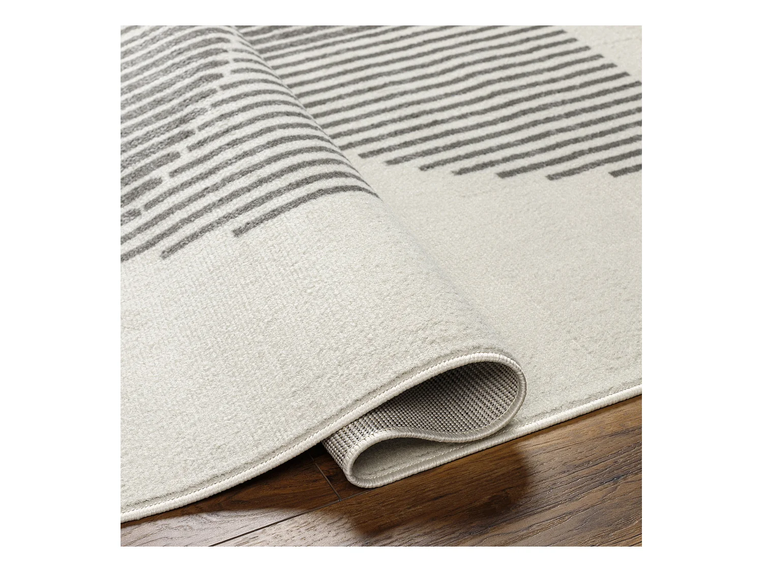 Modern Scandinavisch Tapijt - Wit/Grijs - 200x275cm - REILY