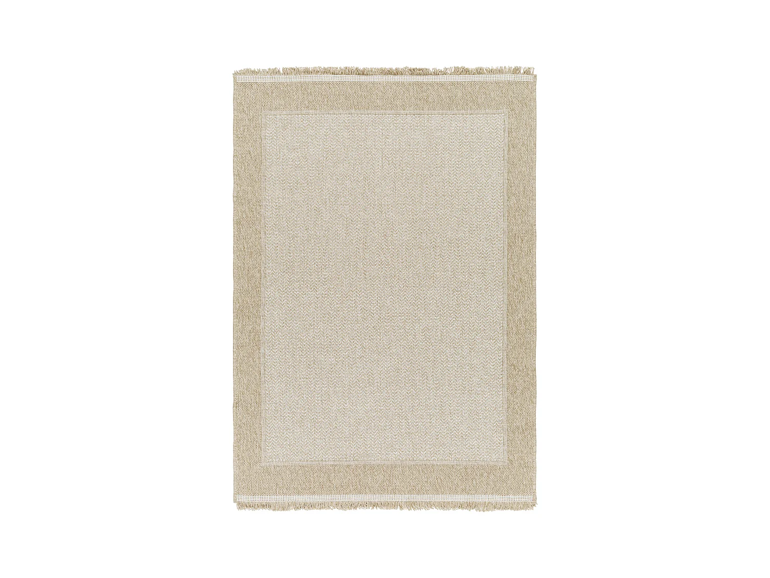 In-/Outdoor-Teppich mit Jute-Look - Beige - 120x170cm - JENNY