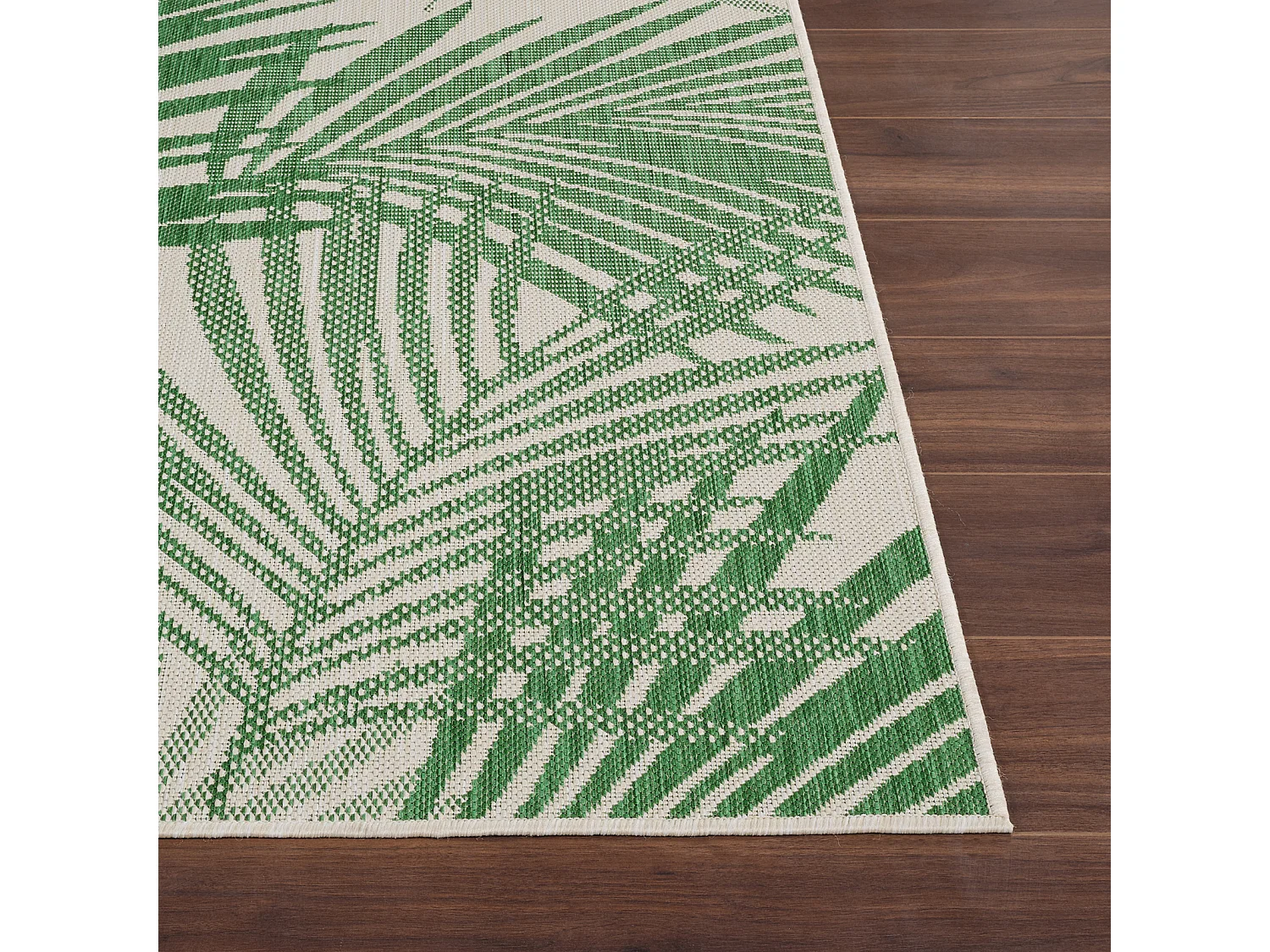 Buitenkleed - Balkon, Terras, Keuken Tapijt - Groen/Ivoor - 80x150cm - LENNIE