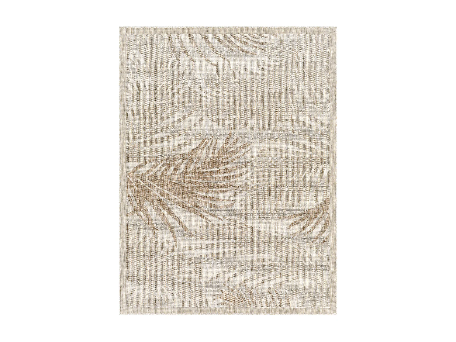 Tapis d'Extérieur/Intérieur Aspect Jute - Beige/Ivoire - 200x275cm - VANESSA