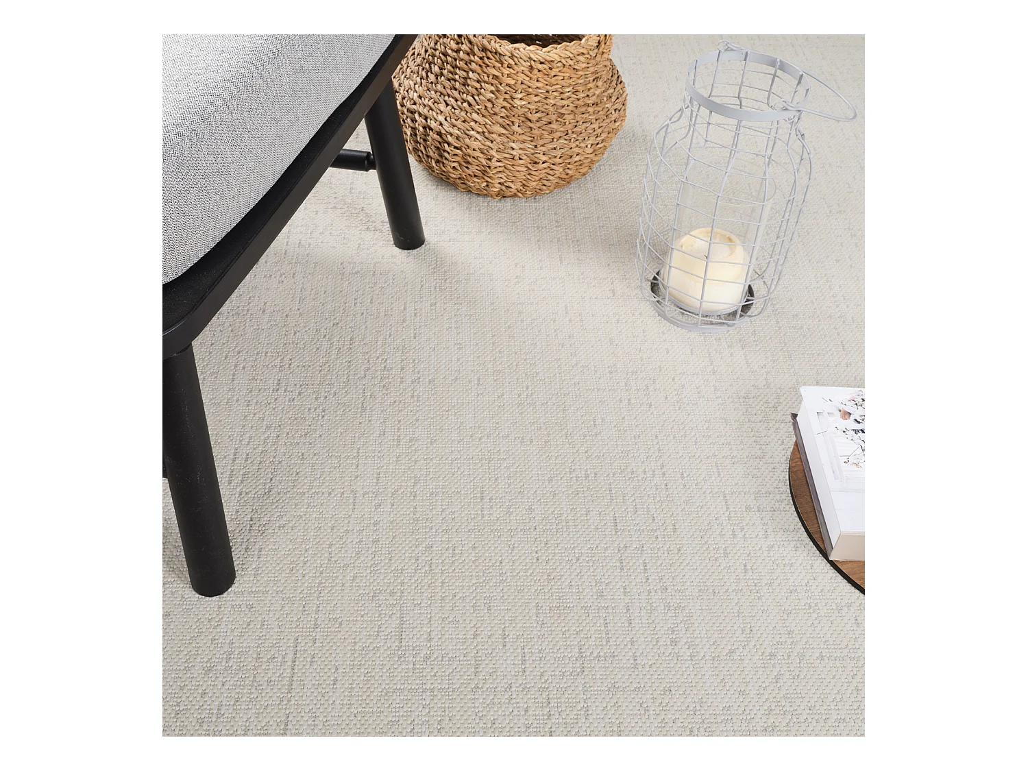 Tapis d'Extérieur/Intérieur - Ivoire/Gris - 200x275cm - JODY