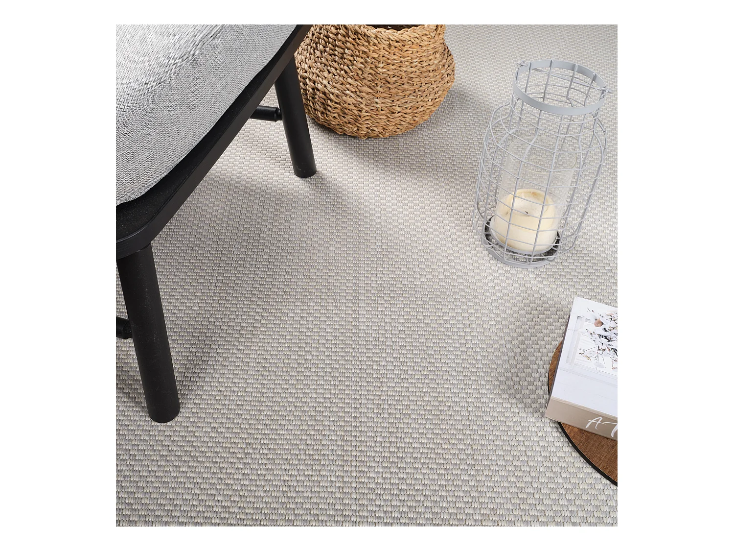 Alfombra Exterior/Interior - Gris/Marfil - 120x170cm - KACEY