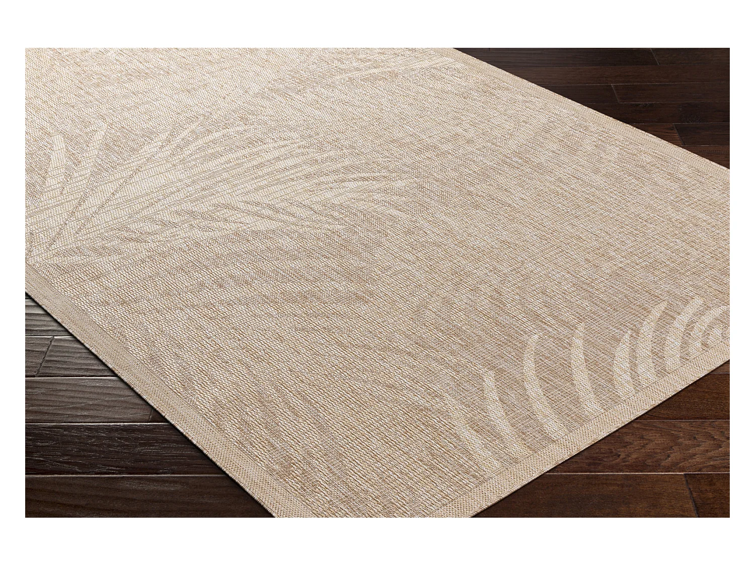 Tapis d'Extérieur/Intérieur Aspect Jute - Beige/Ivoire - 200x275cm - VANESSA