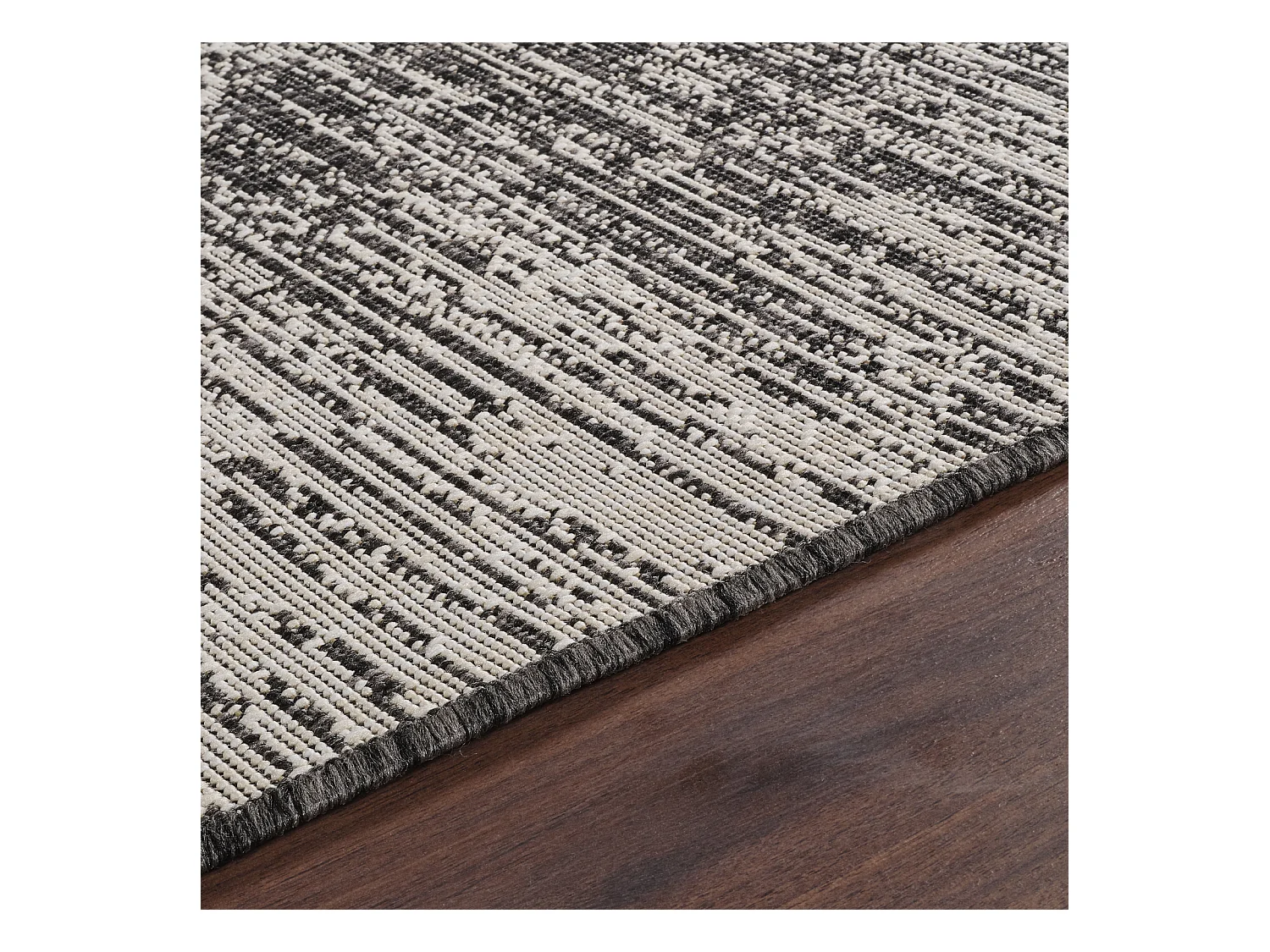Tapis d'Extérieur/Intérieur - Ivoire/Gris - 120x170cm - SHELBY