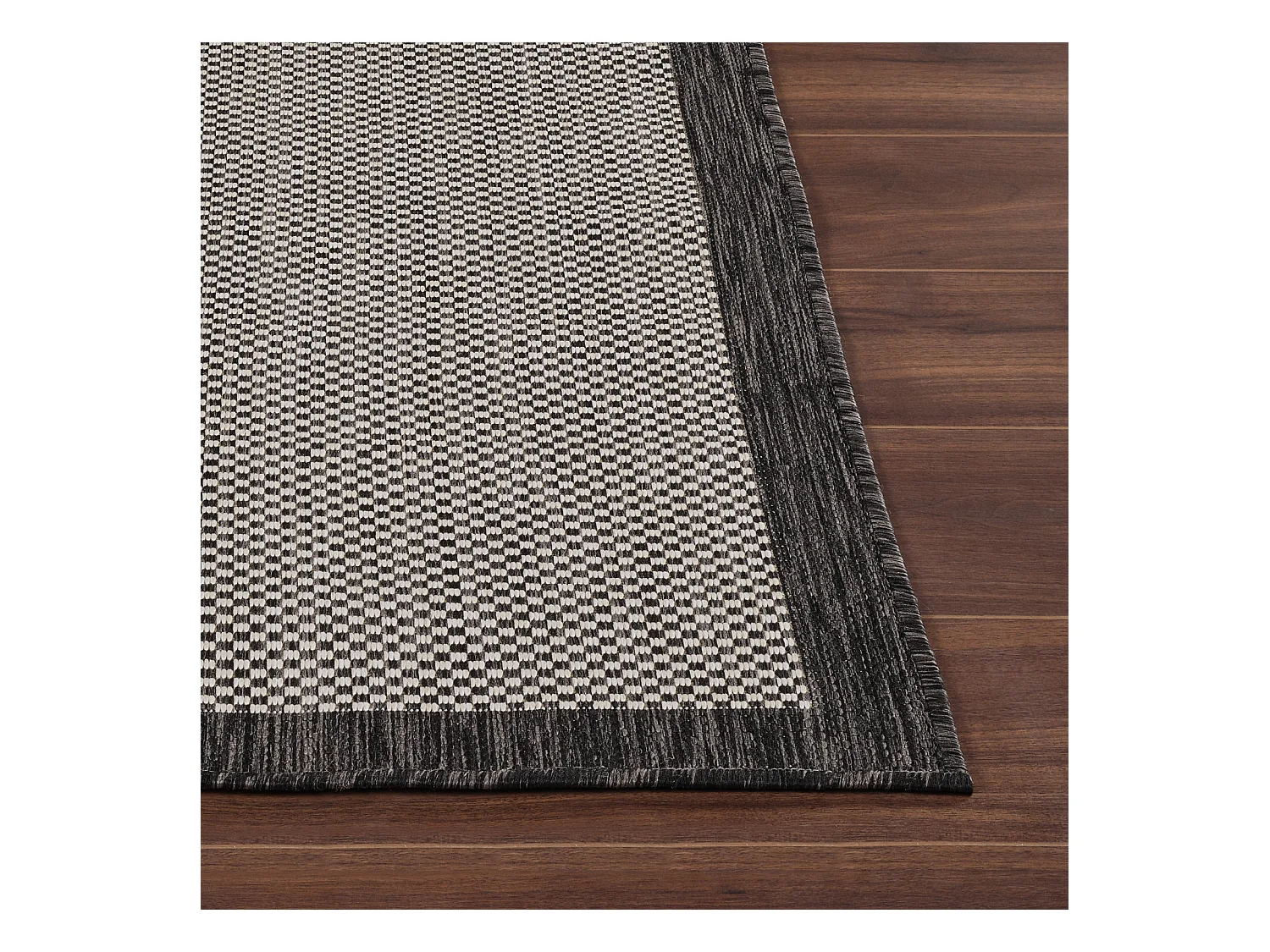 Buitenkleed - Balkon, Terras, Keuken Tapijt - Grijs/Ivoor - 80x150cm - KACEY