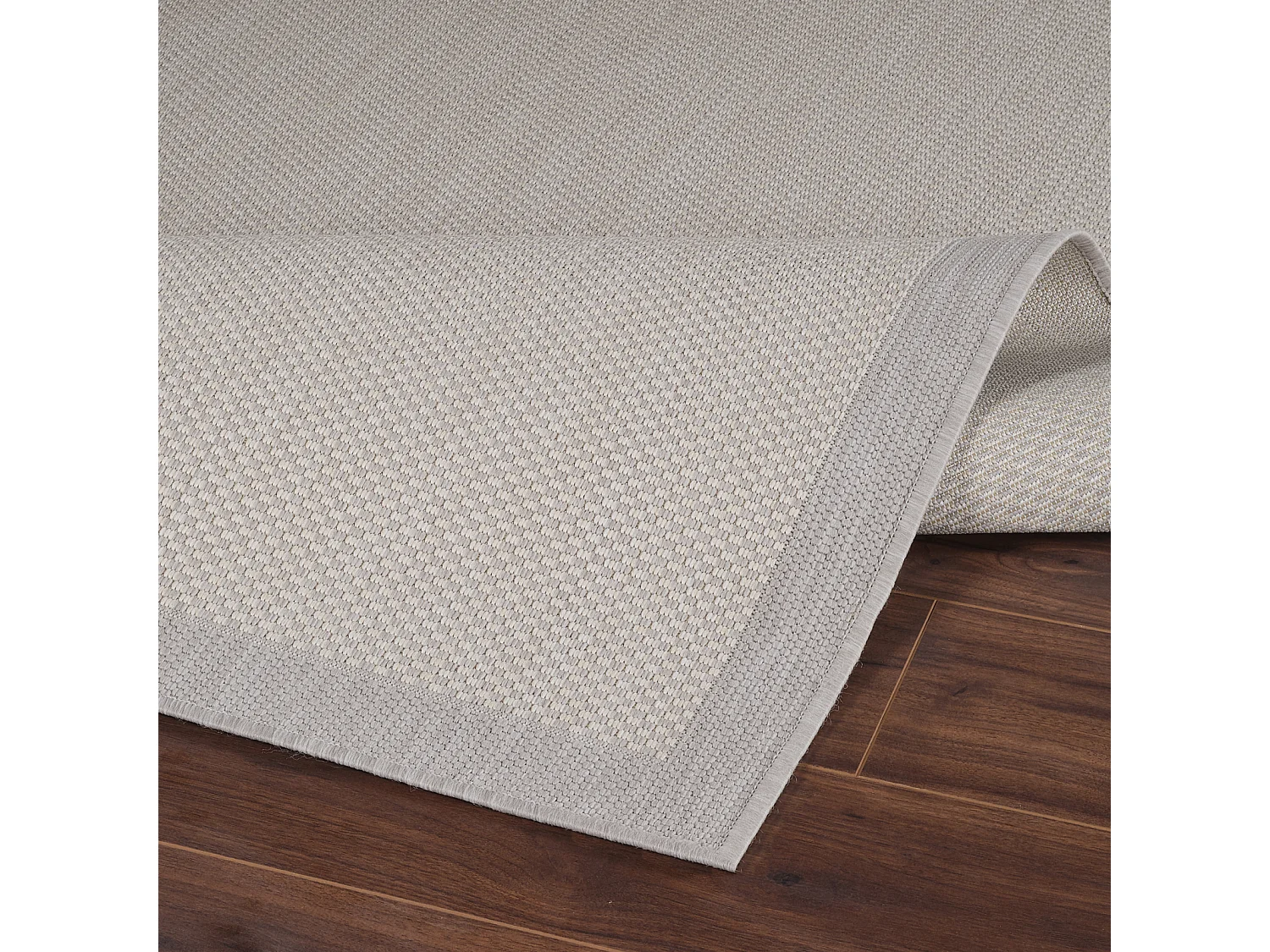 Buitenkleed - Balkon, Terras, Keuken Tapijt - Grijs/Ivoor - 200x275cm - KACEY