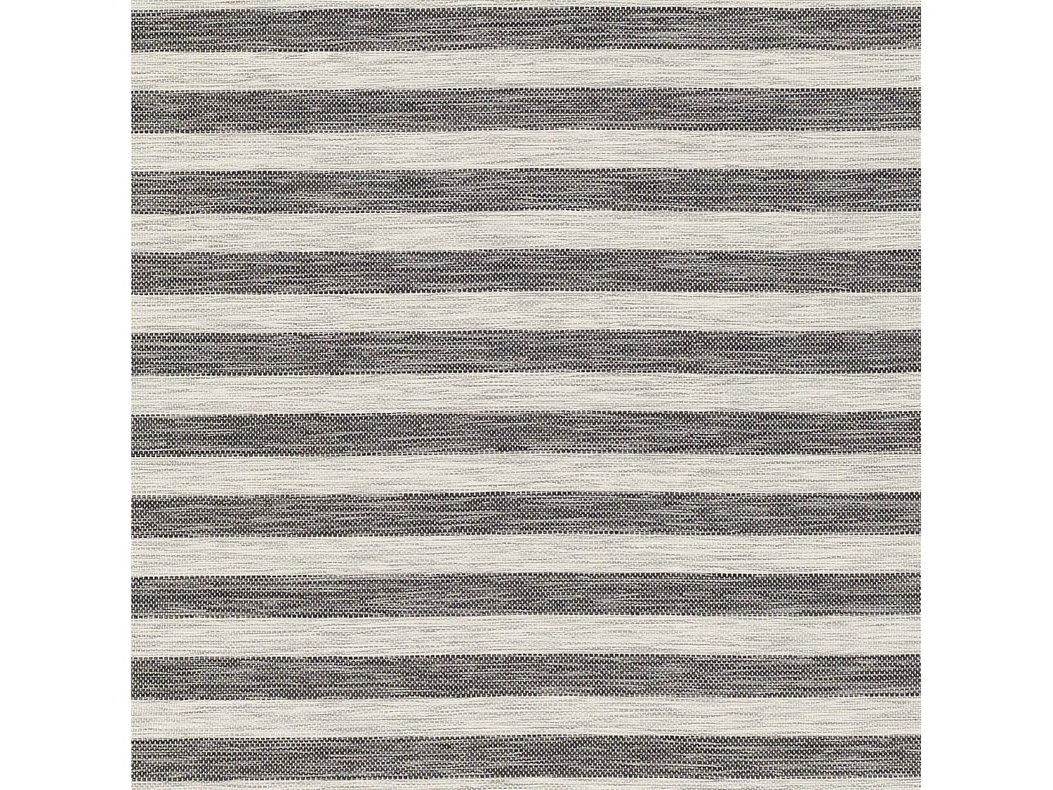 Tapis d'Extérieur/Intérieur Rayé - Gris/Ivoire - 80x150cm - ZAKI