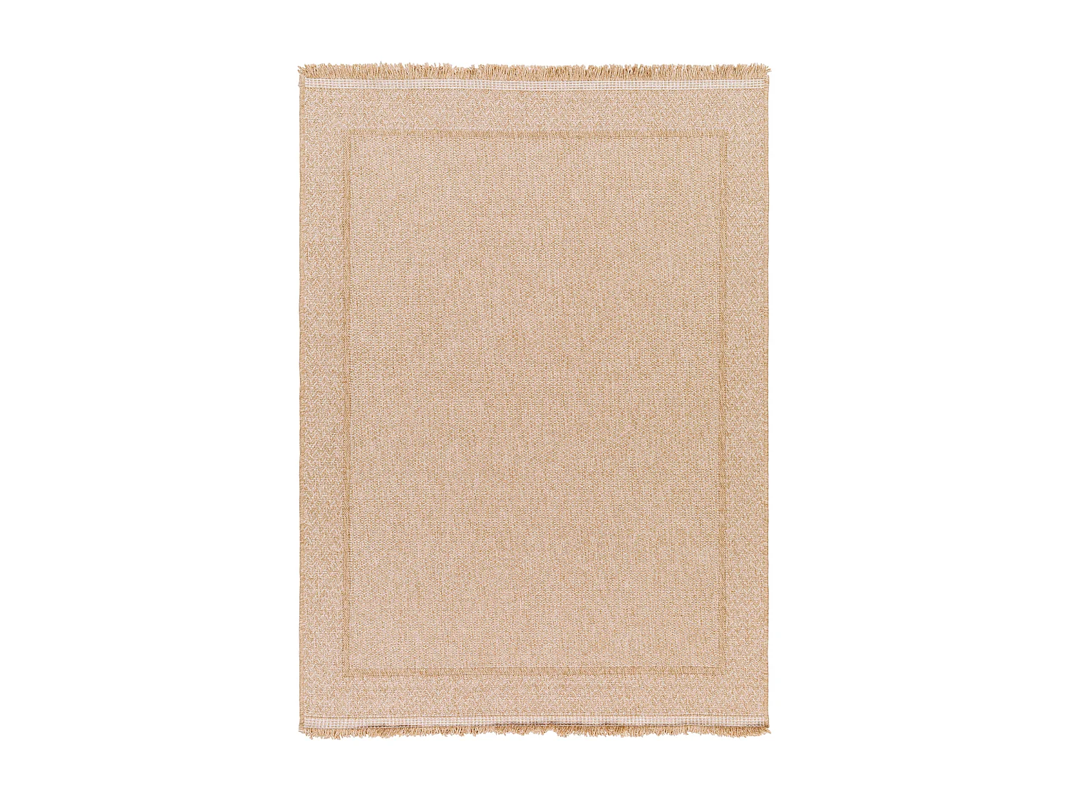 Tapis d'Extérieur/Intérieur Aspect Jute - Beige - 120x170cm - NIKKI