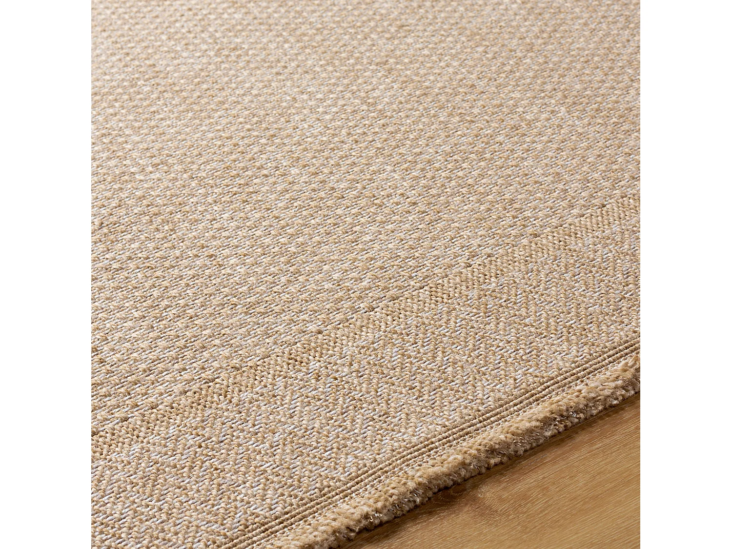 Tapis d'Extérieur/Intérieur Aspect Jute - Beige - 120x170cm - NIKKI