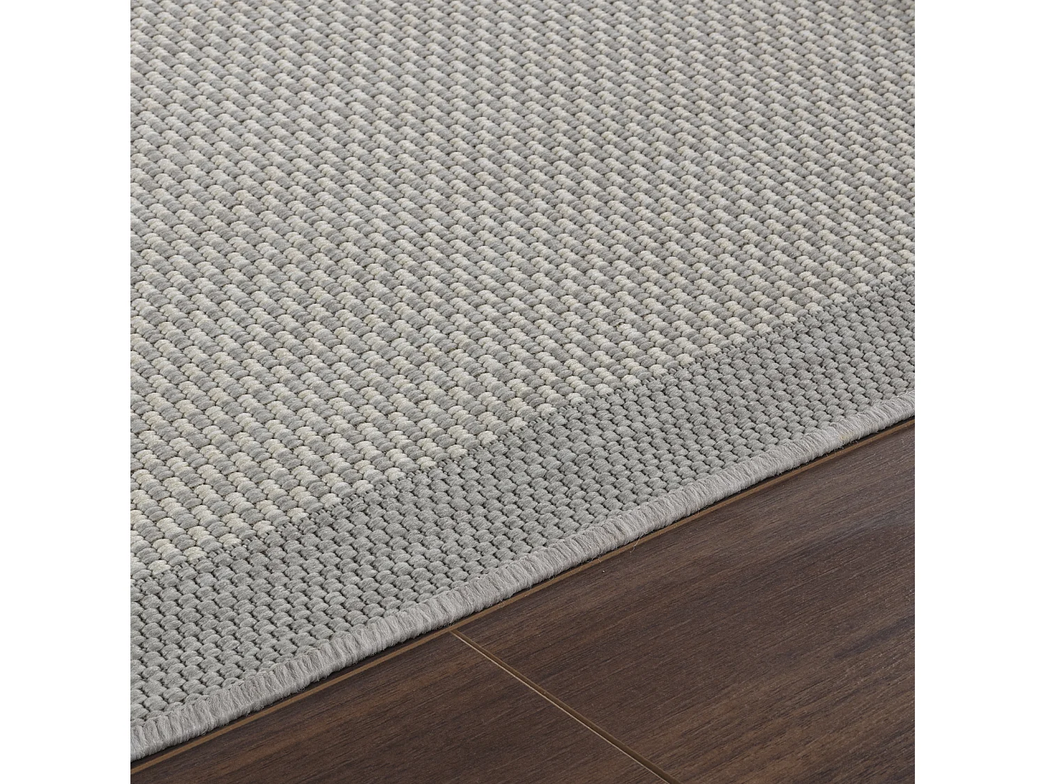 Tapis d'Extérieur/Intérieur - Gris/Ivoire - 160x213cm - KACEY