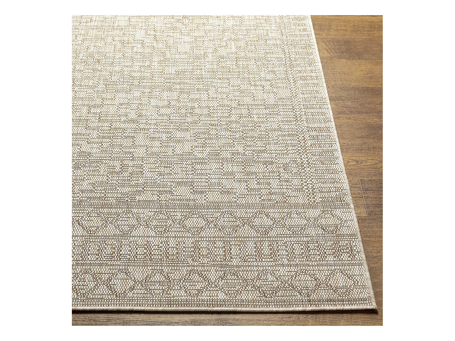 Tapis d'Extérieur/Intérieur Aspect Jute - Beige/Ivoire - 160x213cm - TRICIA