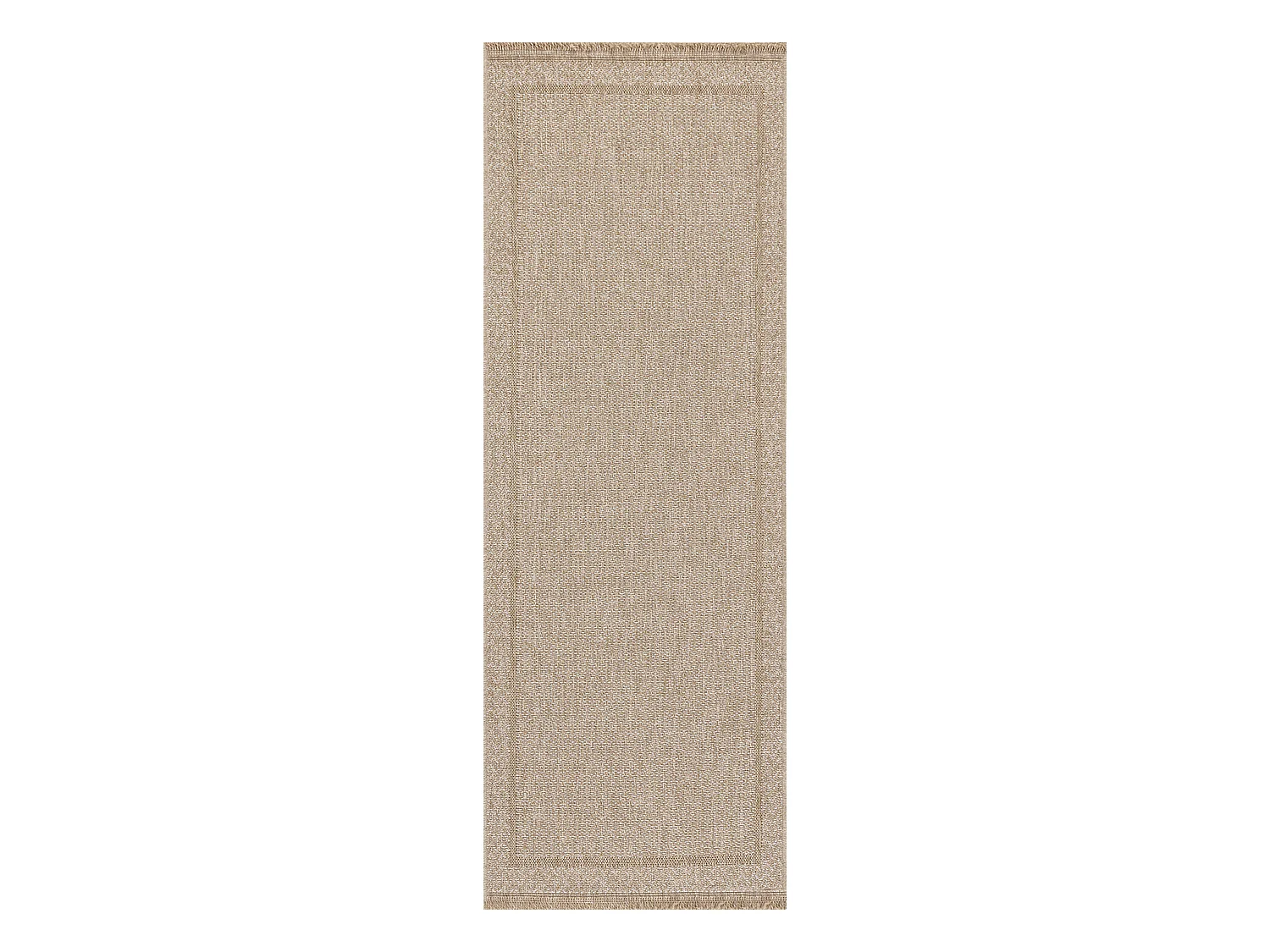 Tapis d'Extérieur/Intérieur Aspect Jute - Beige - 80x220cm - NIKKI