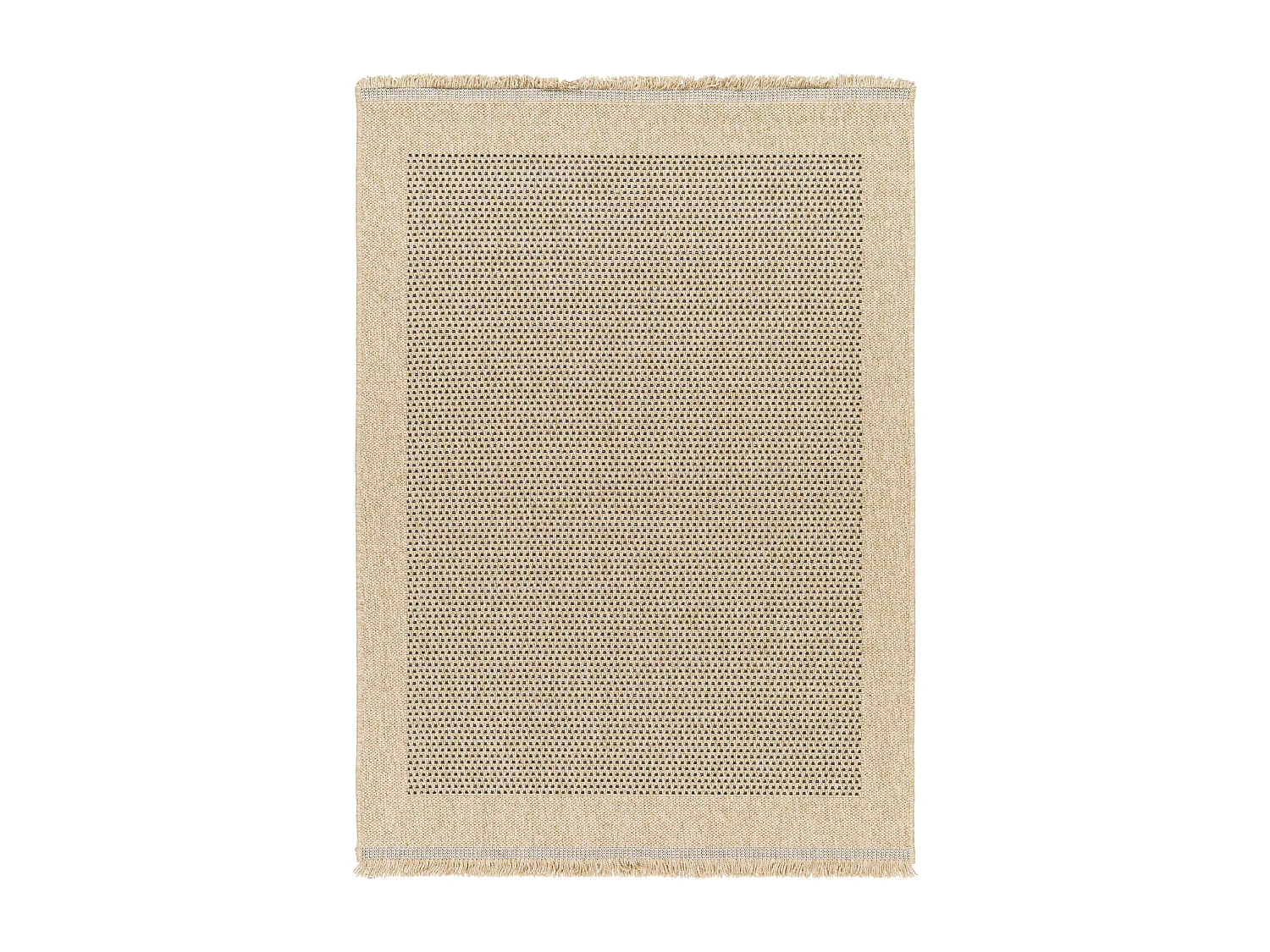In-/Outdoor-Teppich mit Jute-Look - Beige/Schwarz - 160x213cm - LORI