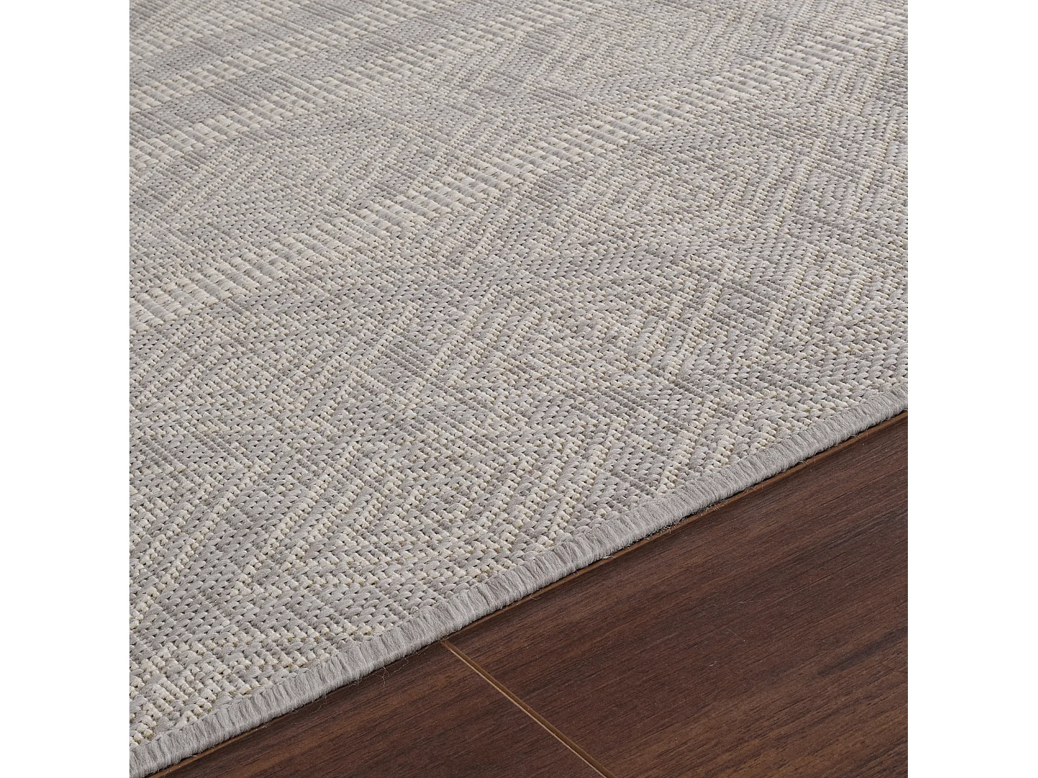 Tapis d'Extérieur/Intérieur - Gris/Ivoire - 120x170cm - MADIE