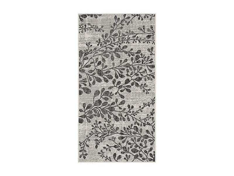 Tapis d'Extérieur/Intérieur - Ivoire/Gris - 80x150cm - MOLLY