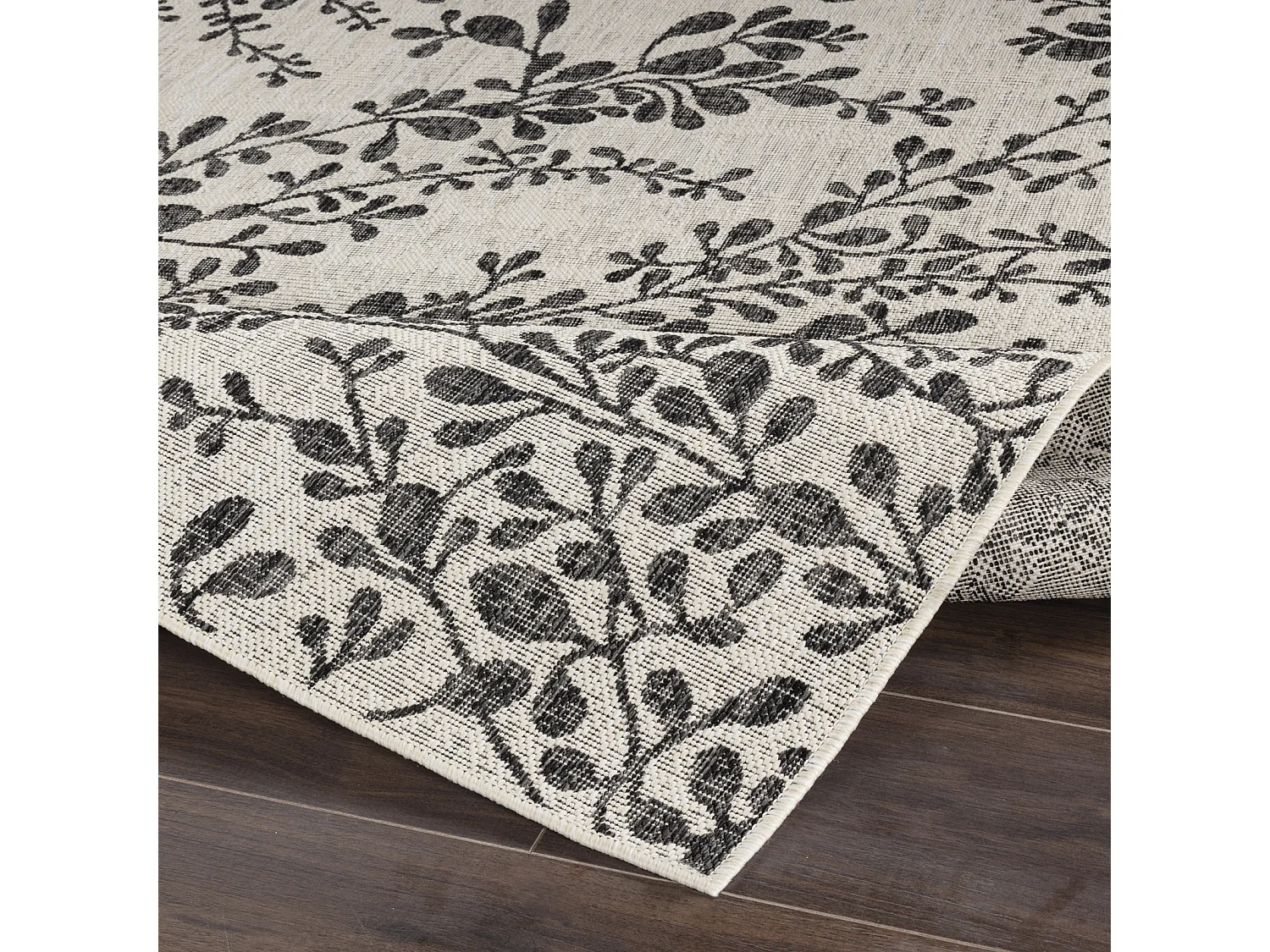 Tapis d'Extérieur/Intérieur - Ivoire/Gris - 80x150cm - MOLLY
