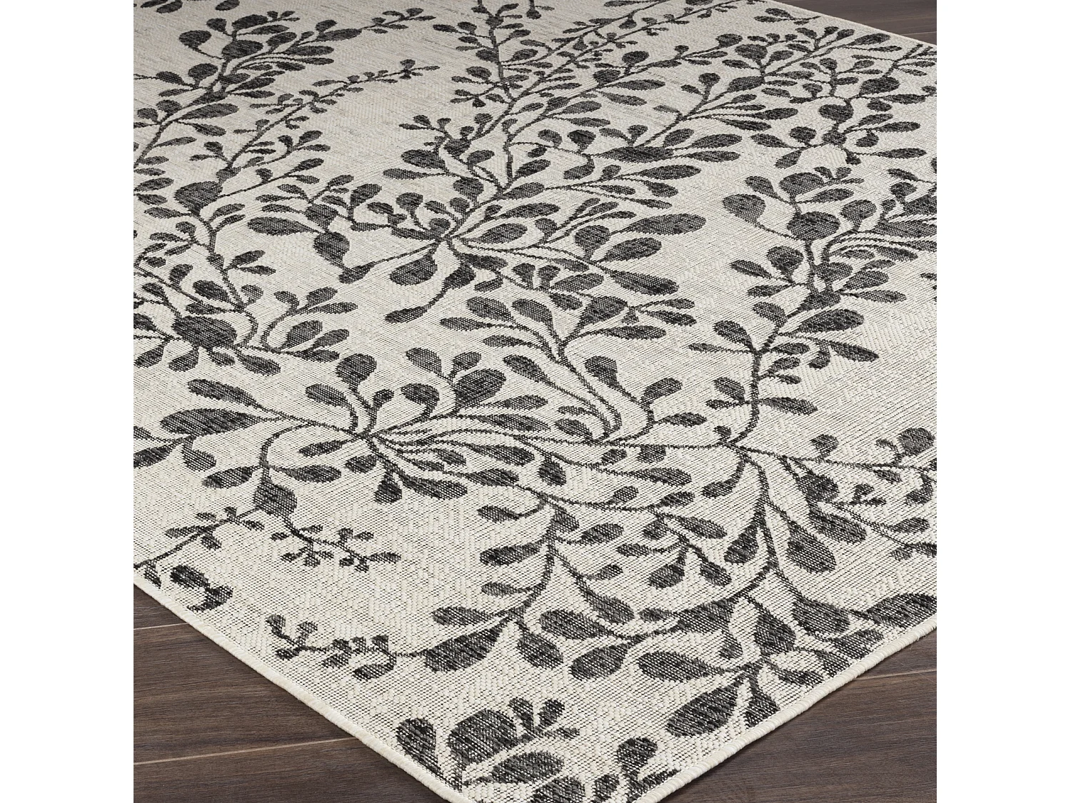 Tapis d'Extérieur/Intérieur - Ivoire/Gris - 80x150cm - MOLLY