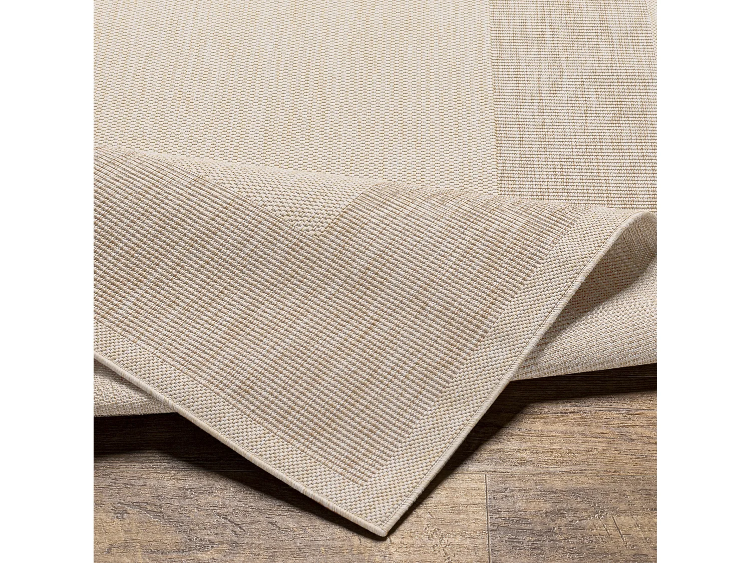 Buitenkleed - Balkon, Terras, Keuken Jute-Look Tapijt - Beige/Ivoor - 200x275cm - LAYLA