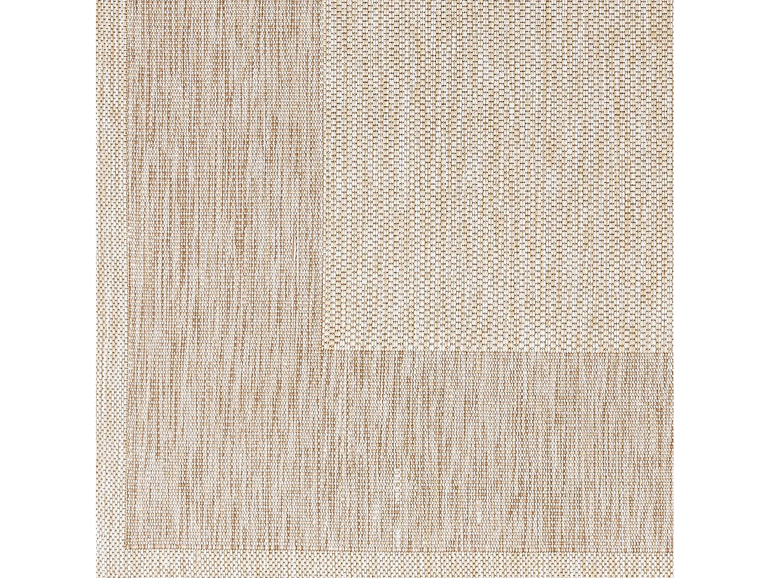 Buitenkleed - Balkon, Terras, Keuken Jute-Look Tapijt - Beige/Ivoor - 200x275cm - LAYLA