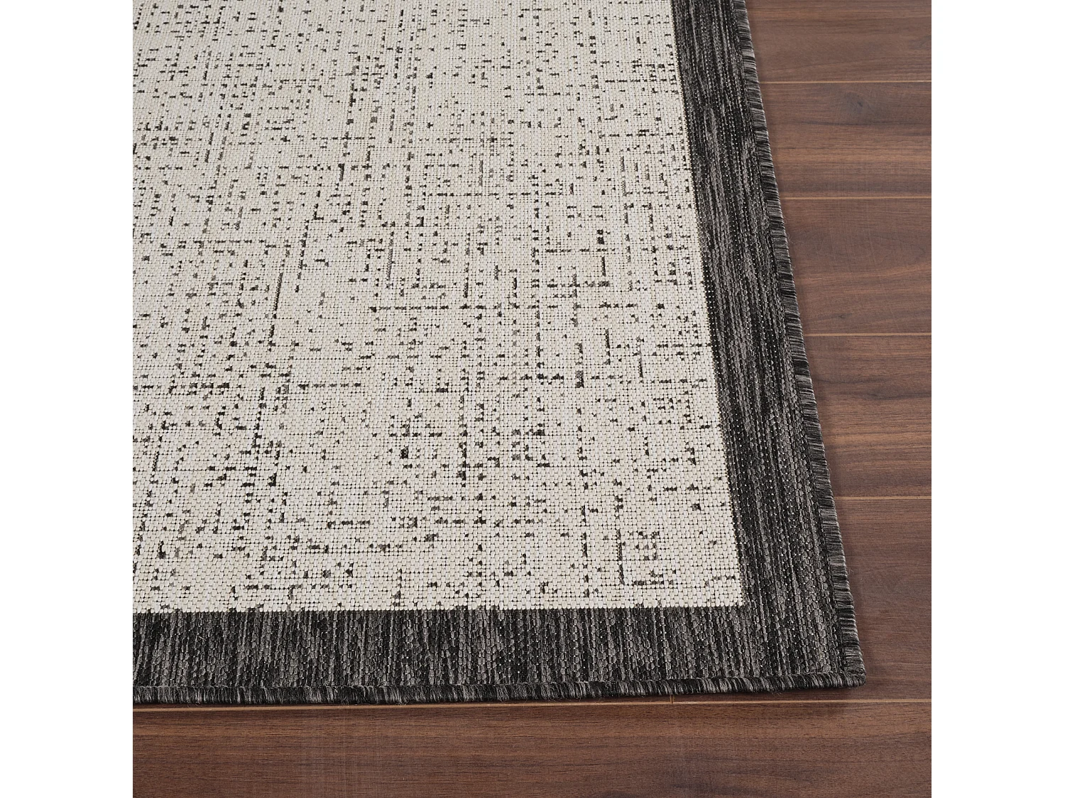 Tapis d'Extérieur/Intérieur - Ivoire/Gris - 80x150cm - JODY