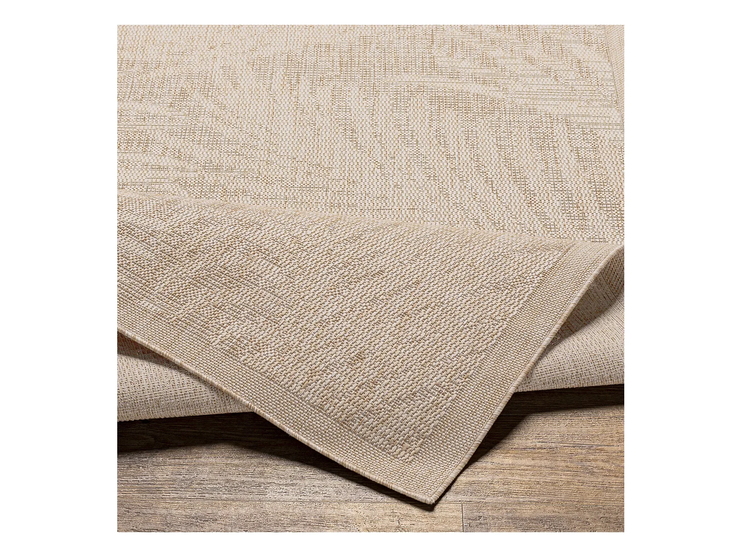 Tappeto Esterno/Interno Aspetto di Juta - Beige/Avorio - 160x213cm - VANESSA