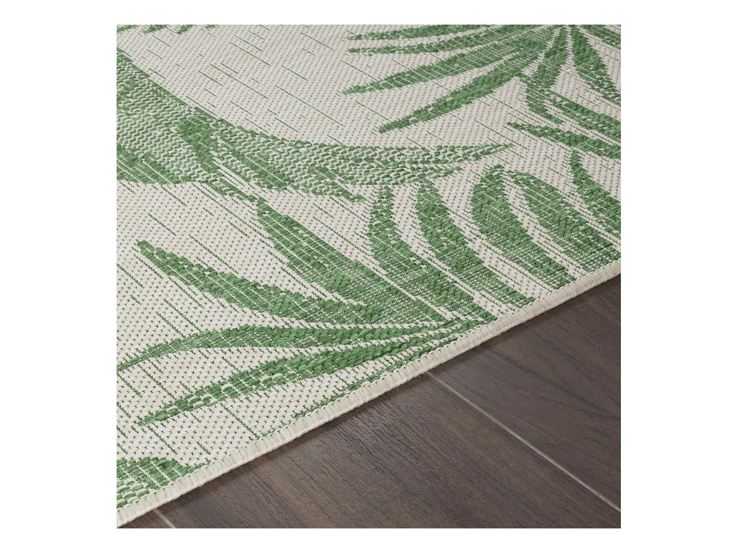 Buitenkleed - Balkon, Terras, Keuken Tapijt - Ivoor/Groen - 120x170cm - LENNIE