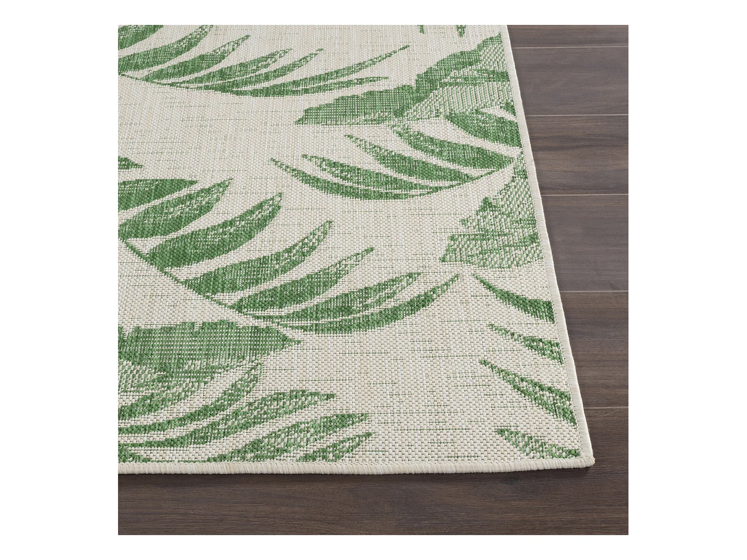 Buitenkleed - Balkon, Terras, Keuken Tapijt - Ivoor/Groen - 120x170cm - LENNIE