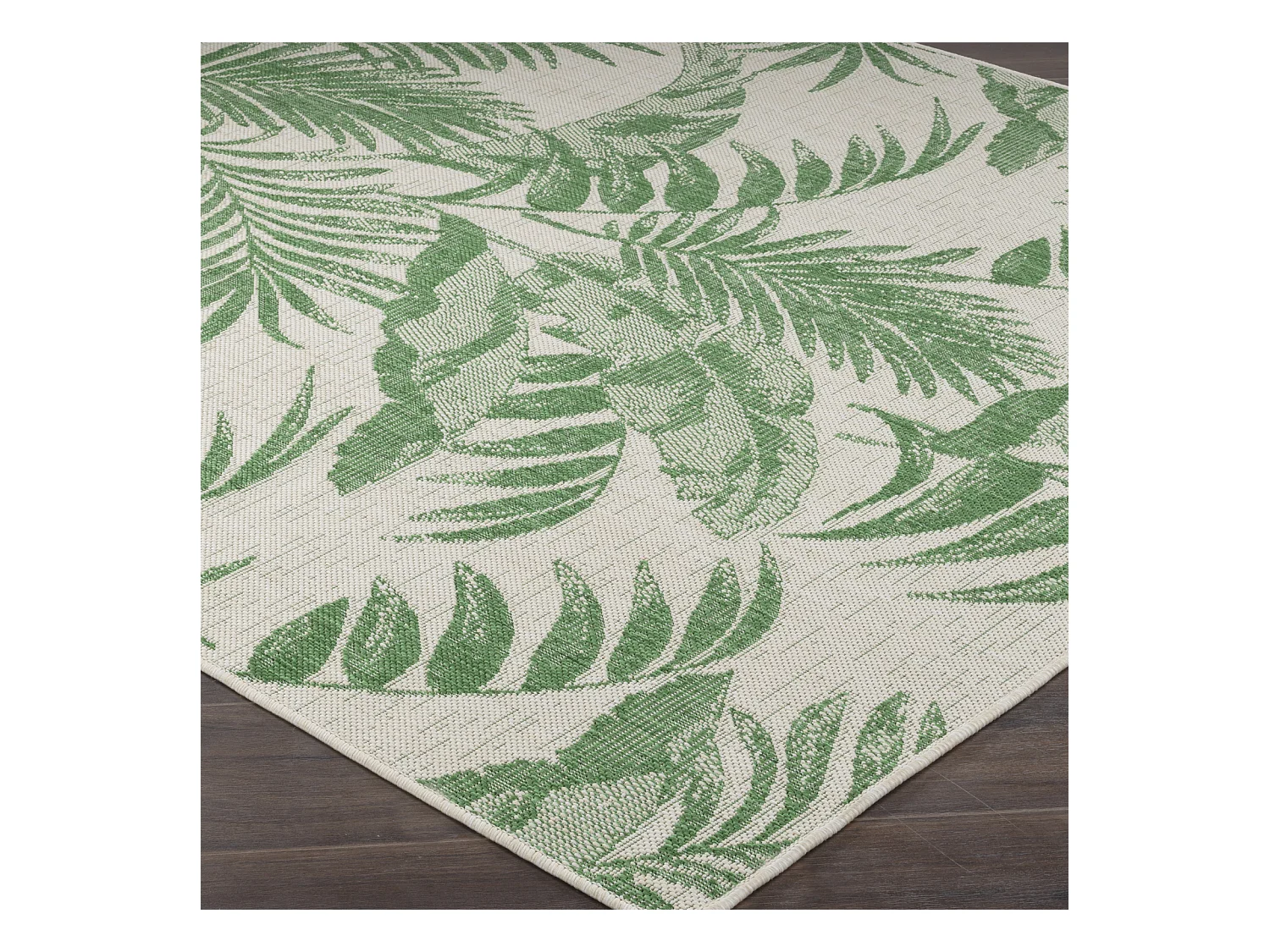 Buitenkleed - Balkon, Terras, Keuken Tapijt - Ivoor/Groen - 120x170cm - LENNIE