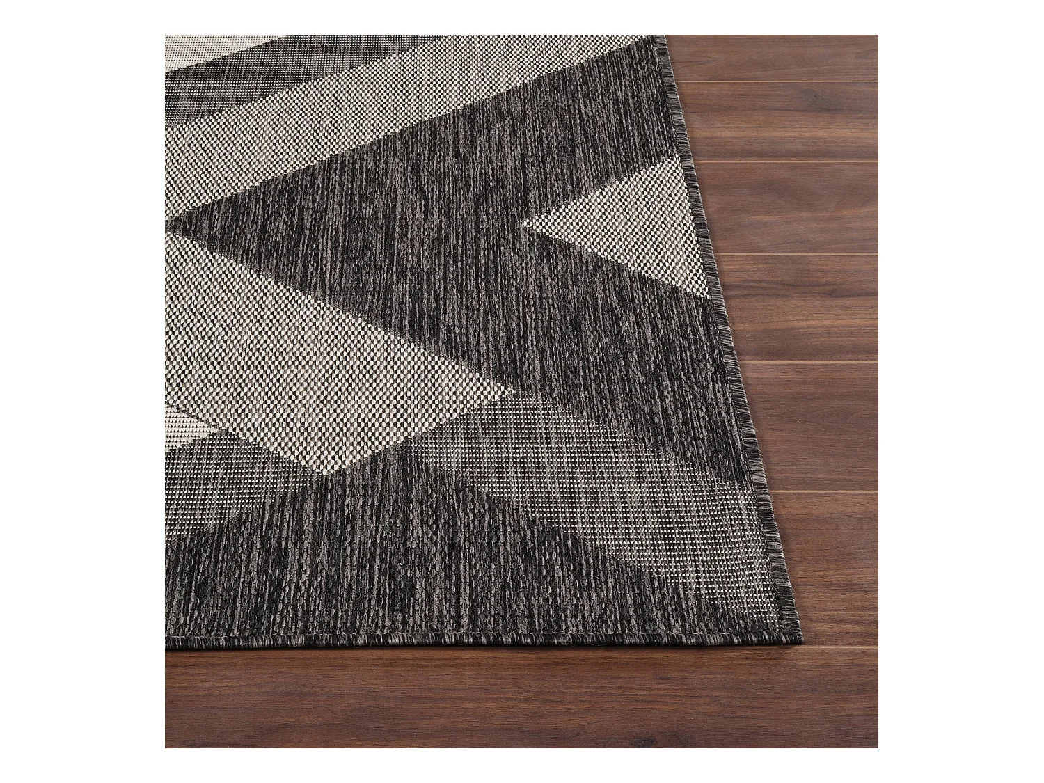 Buitenkleed - Balkon, Terras, Keuken Tapijt - Grijs/Ivoor - 80x150cm - ABBY