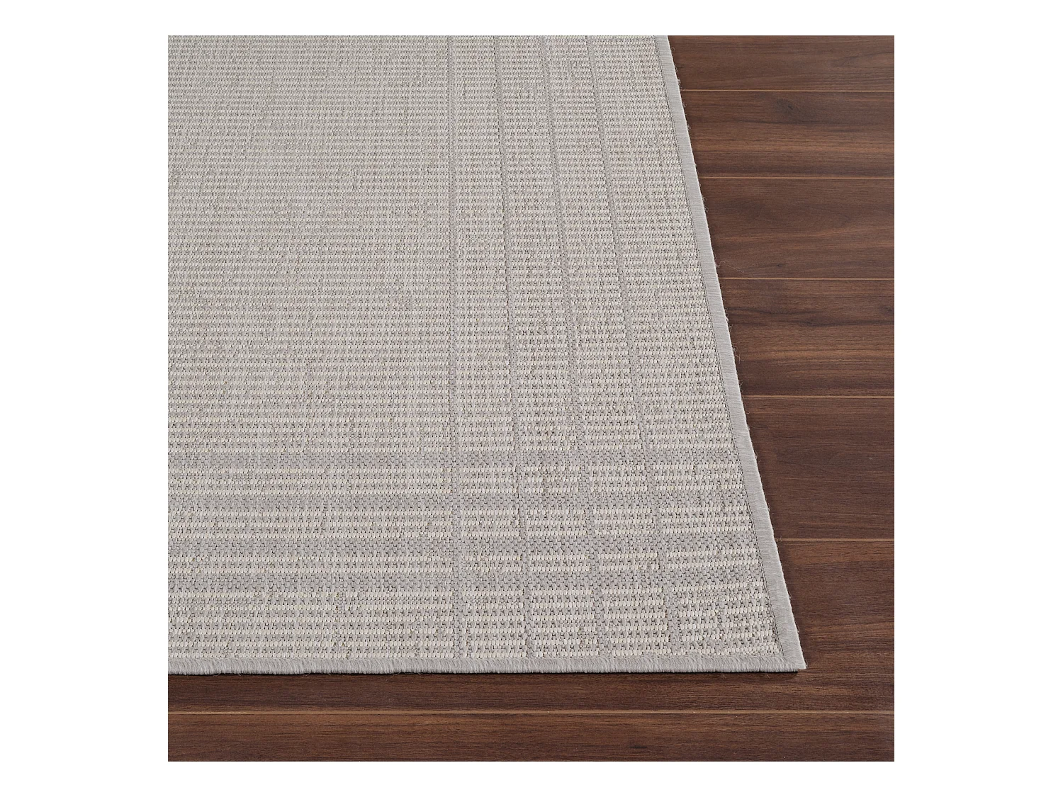 Tapis d'Extérieur/Intérieur - Gris/Ivoire - 120x170cm - KASSIE