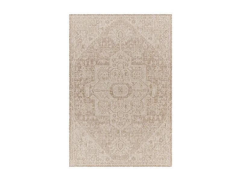 Buitenkleed - Balkon, Terras, Keuken Jute-Look Tapijt - Beige/Ivoor - 160x213cm - LINDA