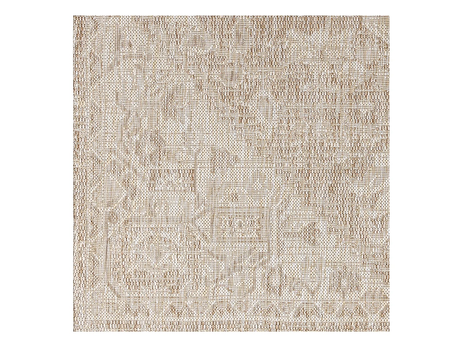 Tapis d'Extérieur/Intérieur Aspect Jute - Beige/Ivoire - 160x213cm - LINDA
